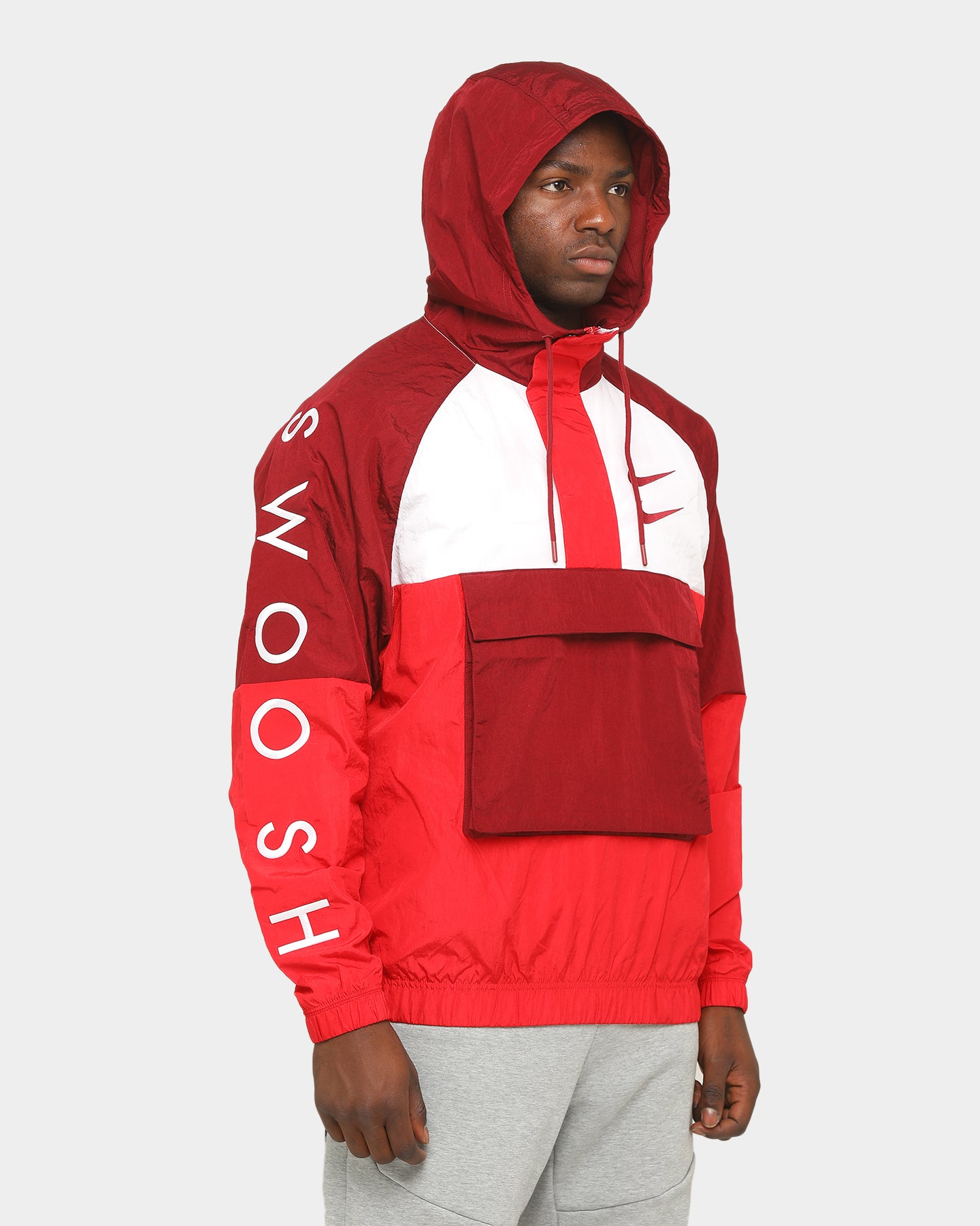 red and white nike jacket