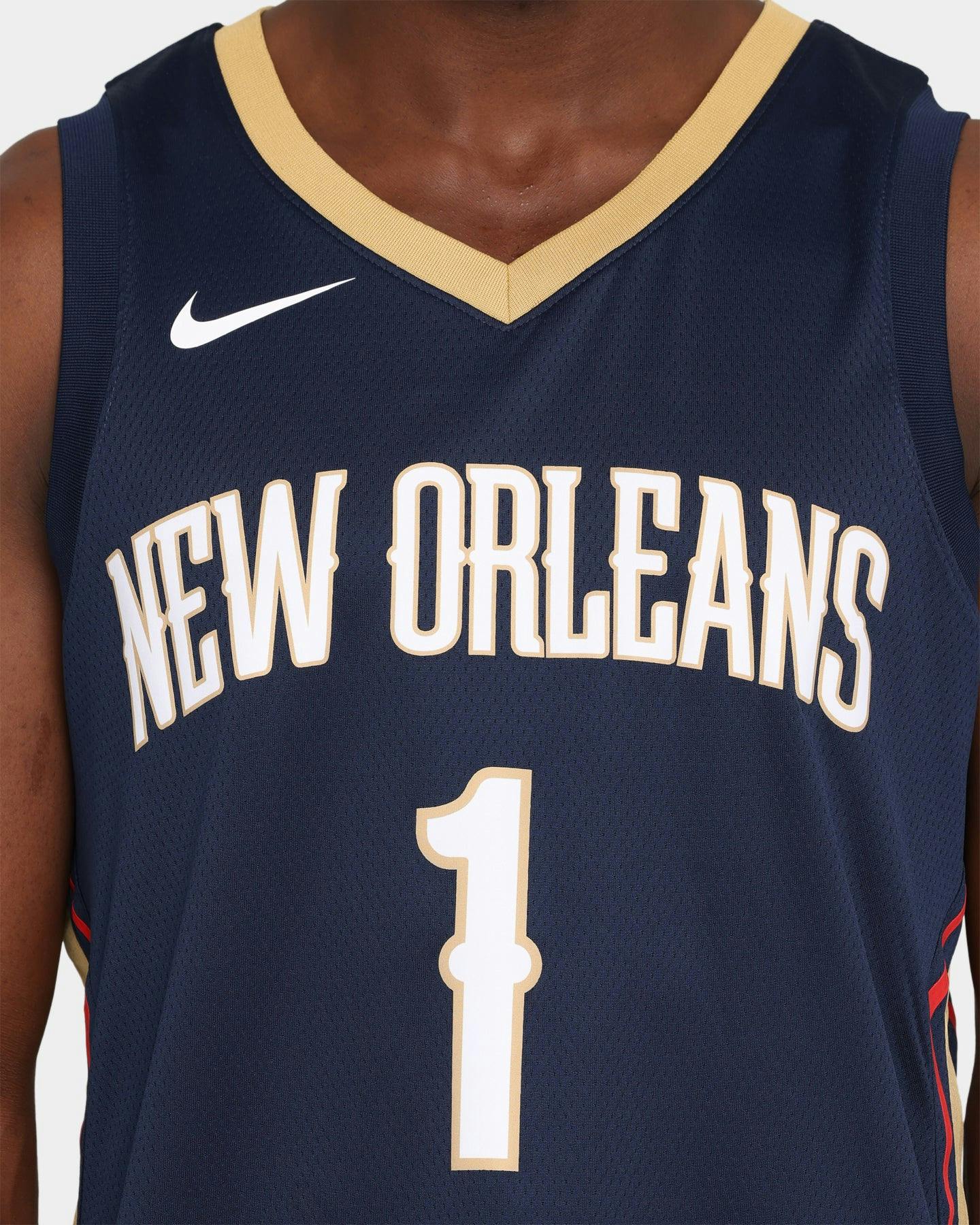Nike Zion Williamson 1 New Orleans Pelicans '20 Icon Swingman Jersey Culture Kings NZ Nike Zion Williamson 1 New Orleans Pelicans '20 Icon Swingman Jersey Culture Kings NZ