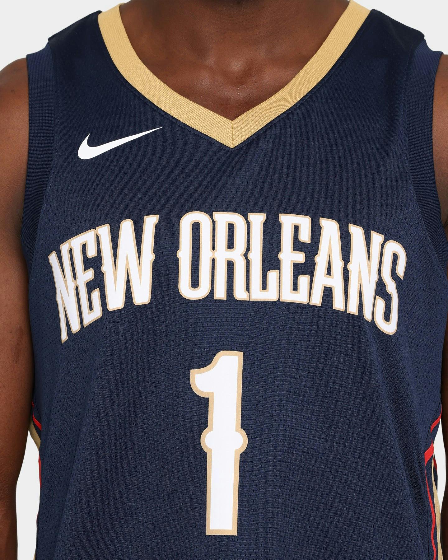 Nike Zion Williamson #1 New Orleans Pelicans '20 Icon Swingman Jersey ...