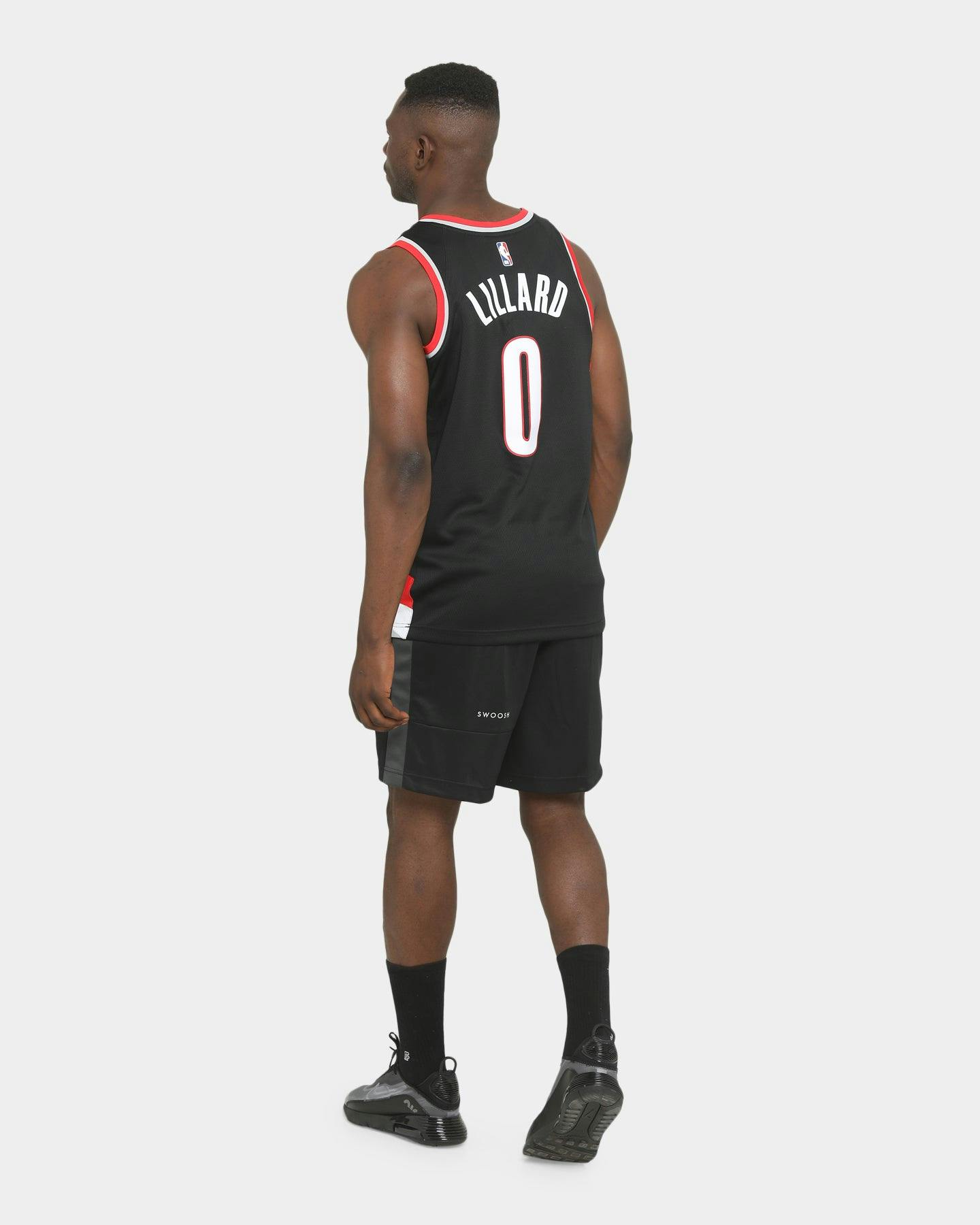 Nike Damian Lillard #0 Portland Trail Blazers Icon '20 Jersey Black Un 