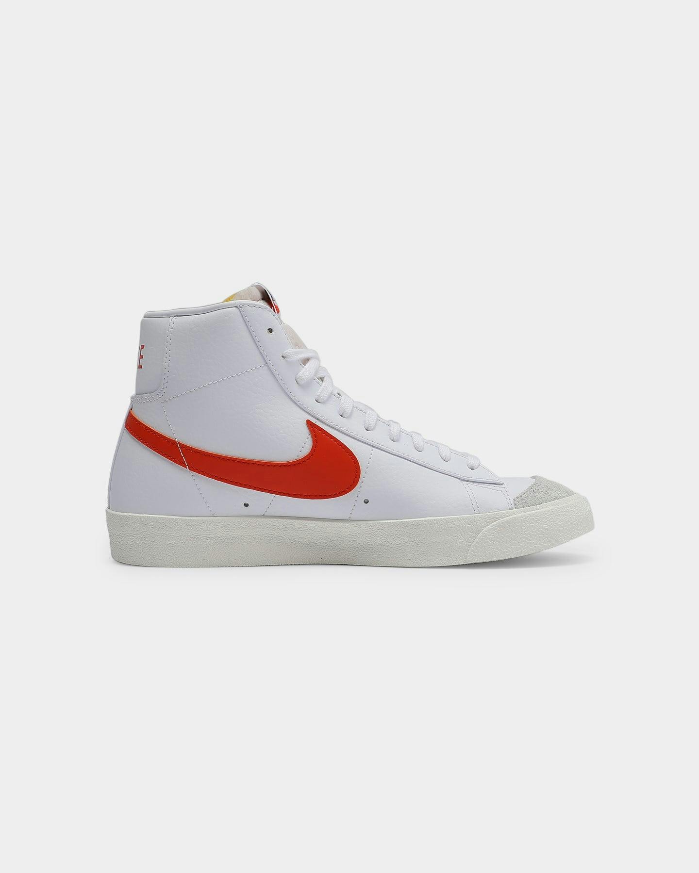 nike blazer mid 77 vintage white orange