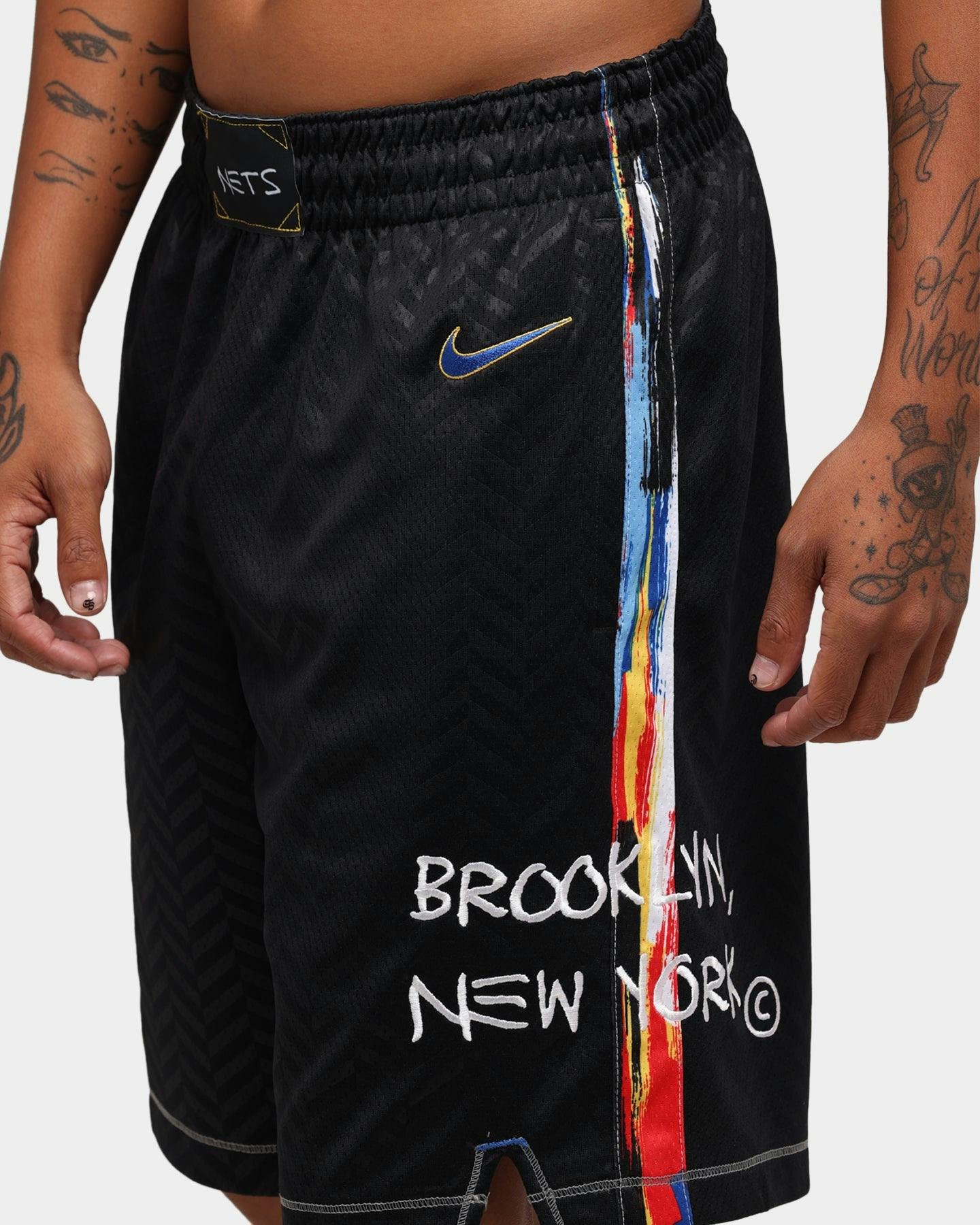 Nike Brooklyn Nets City Edition Shorts Black/Royal | Culture Kings NZ