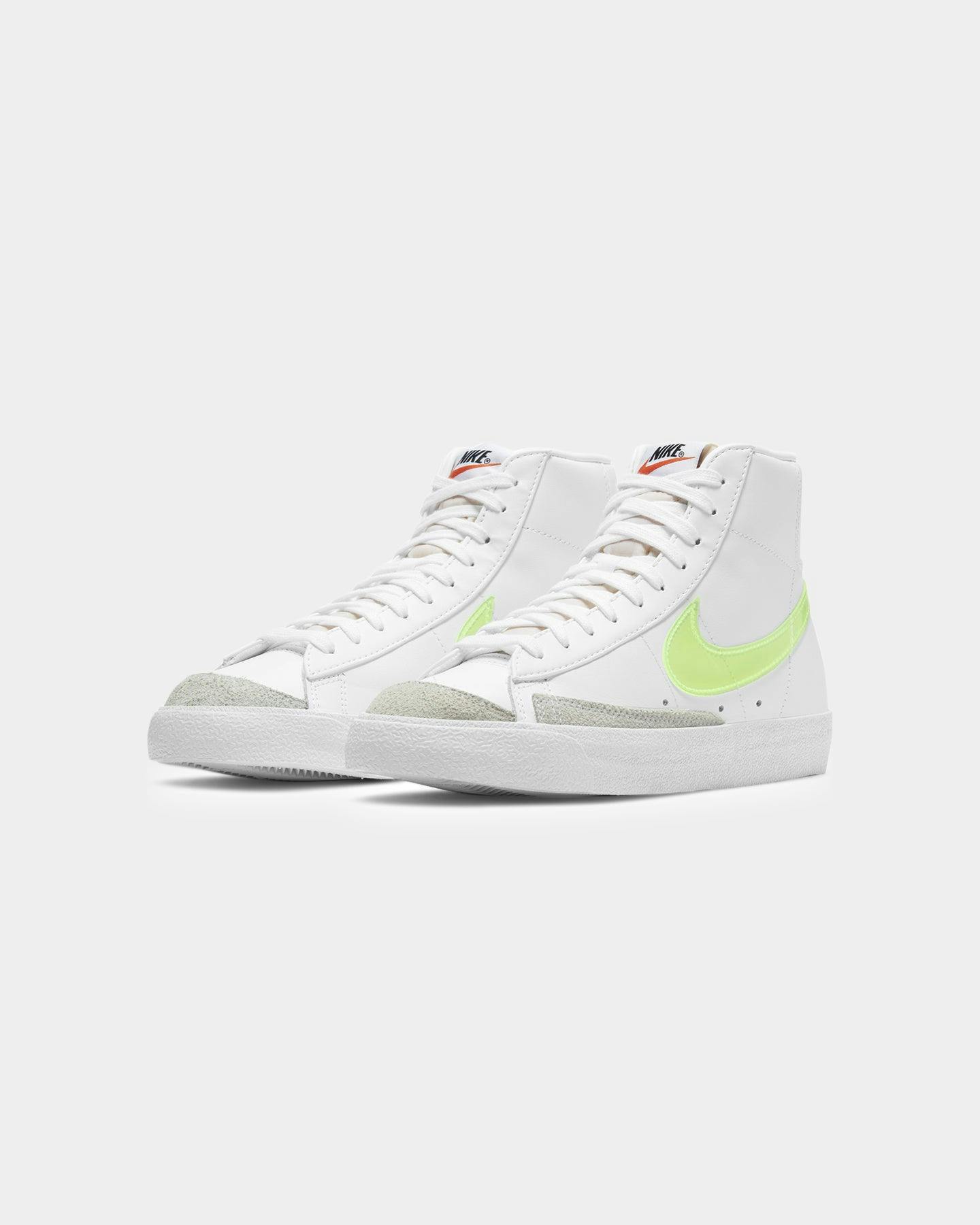 Nike Women's Blazer Mid '77 Essential White/Volt/Orange Culture Kings NZ