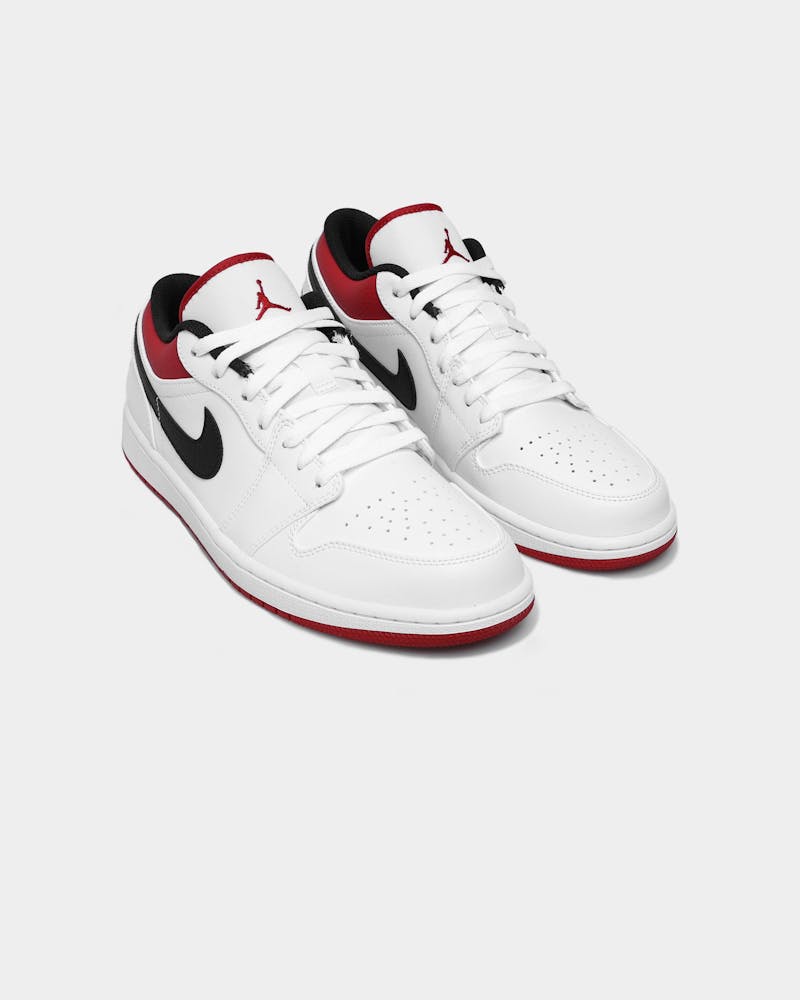 Jordan Air Jordan 1 Low White University Red White Gym Red Black Culture Kings Nz