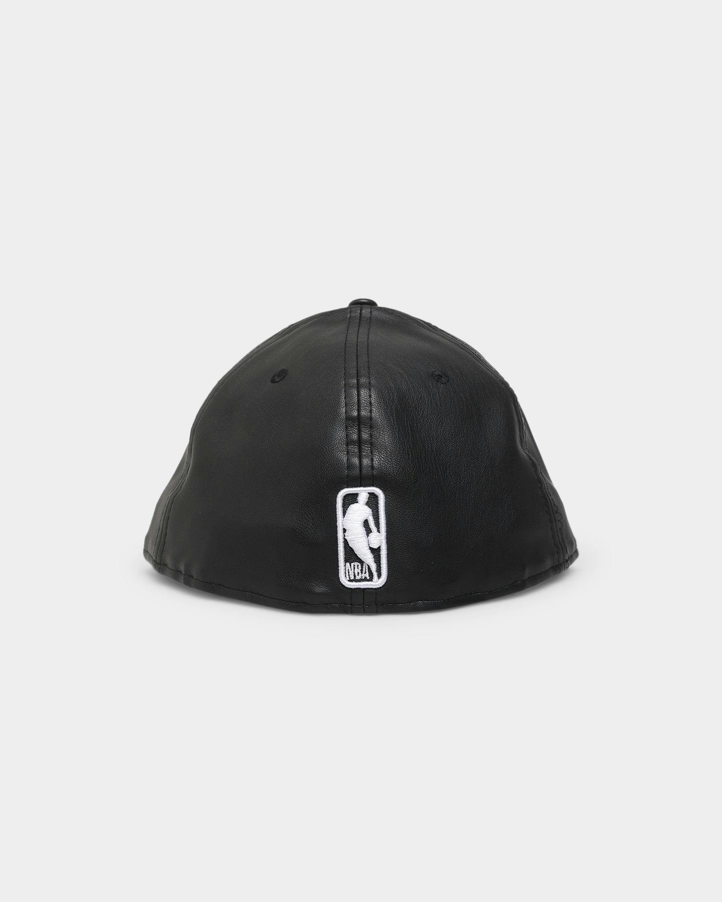New Era Chicago Bulls 'PU Leather' 59FIFTY Fitted Black Leather