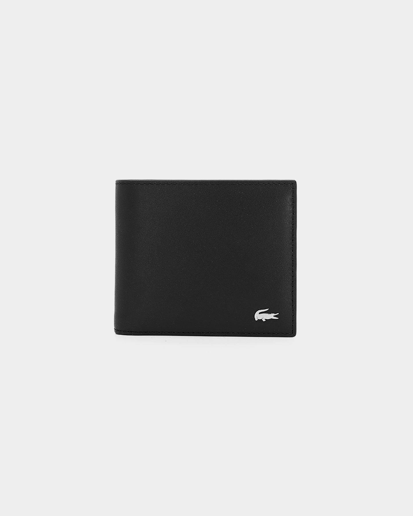 Lacoste Medium Billfold Coin Wallet Black Culture Kings NZ