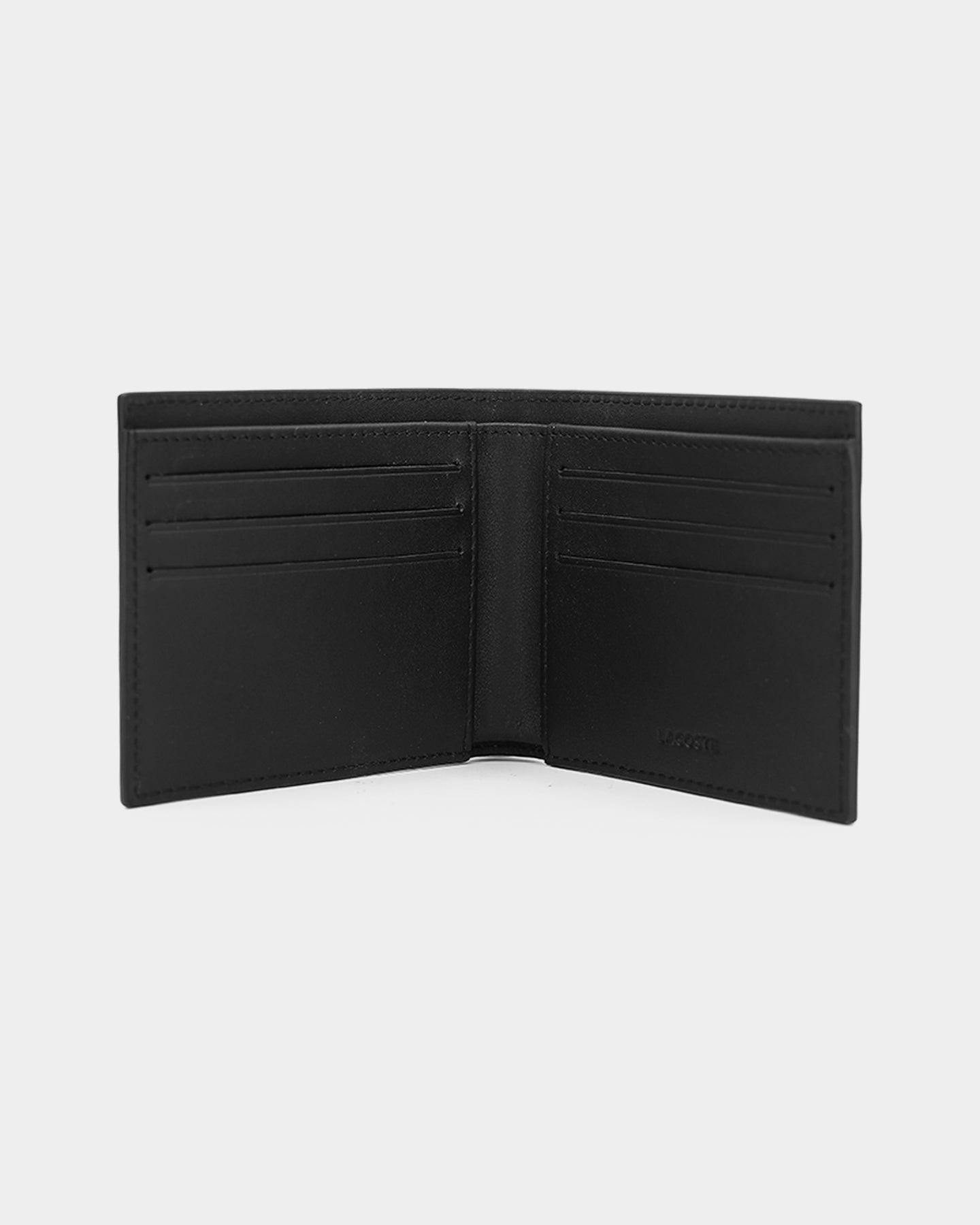 Lacoste Small Billfold Wallet Black | Culture Kings NZ