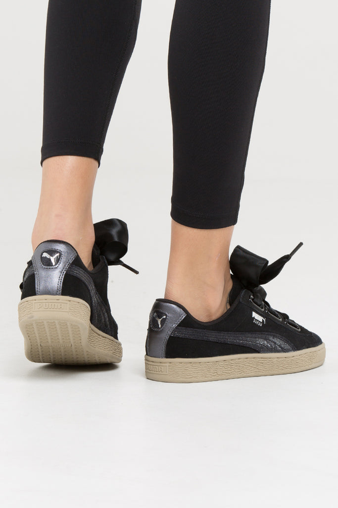 puma suede heart metallic safari puma suede heart metallic safari
