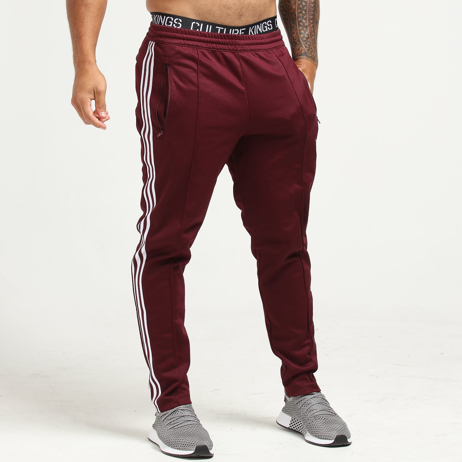 beckenbauer track pants maroon