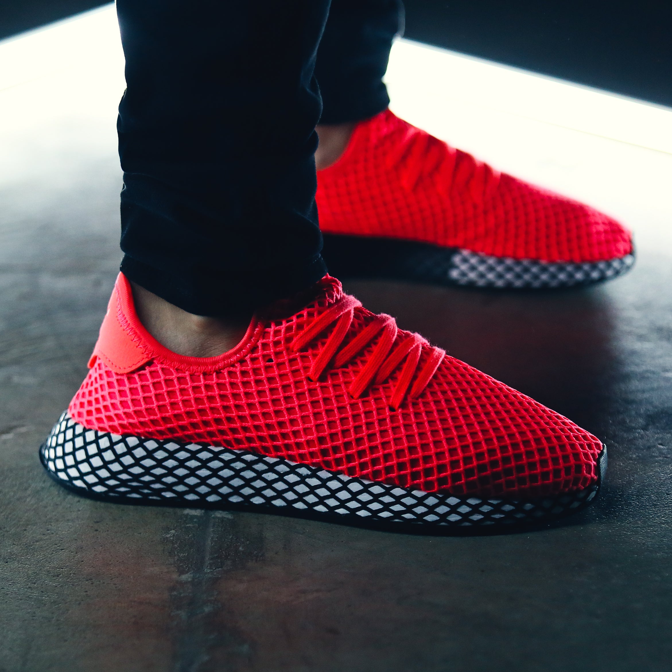 adidas deerupt runner black pink