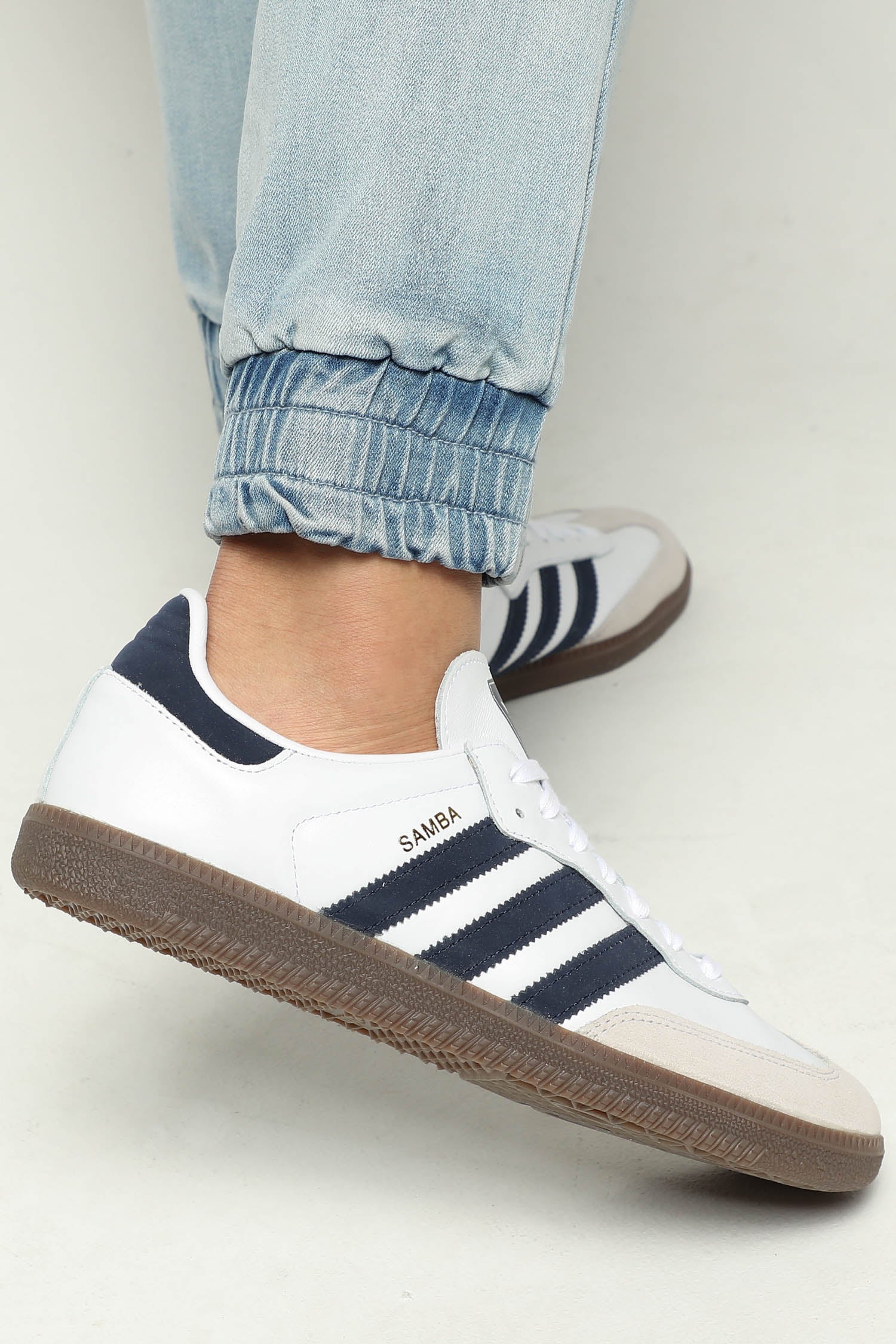 adidas samba white navy