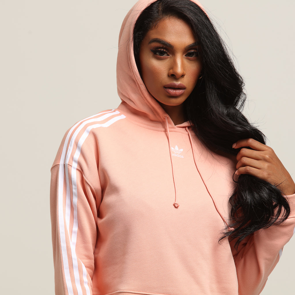 Adidas Women's Cropped Hoodie Light Pink Adidas Women's Cropped Hoodie Light Pink