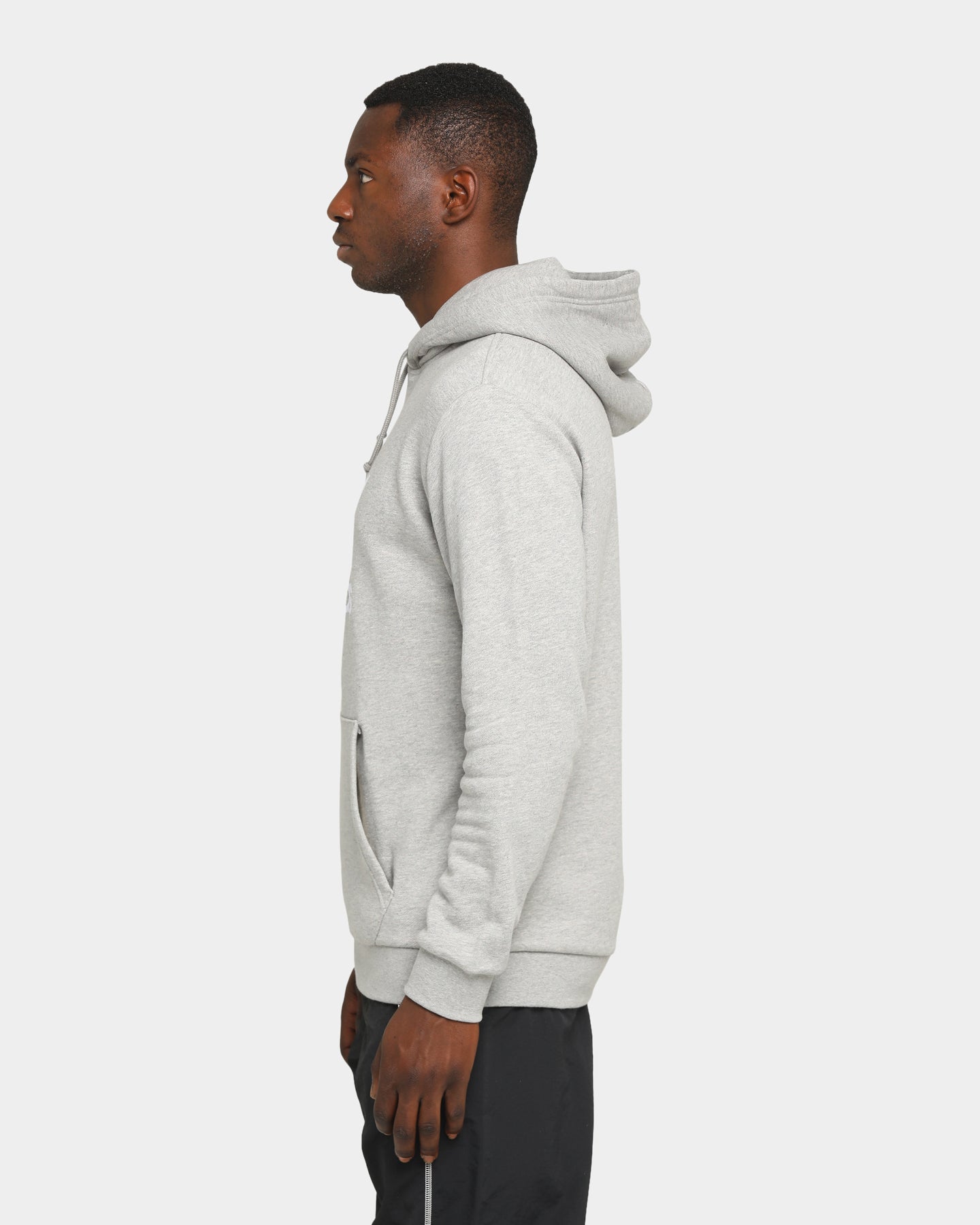 adidas trefoil hoodie grey