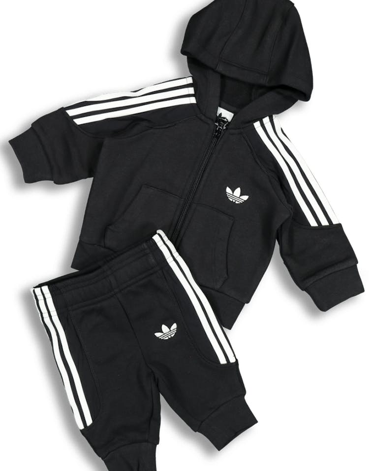 Adidas Kids Radkin Hoodie Set BlackWhite Adidas Kids Radkin Hoodie Set BlackWhite