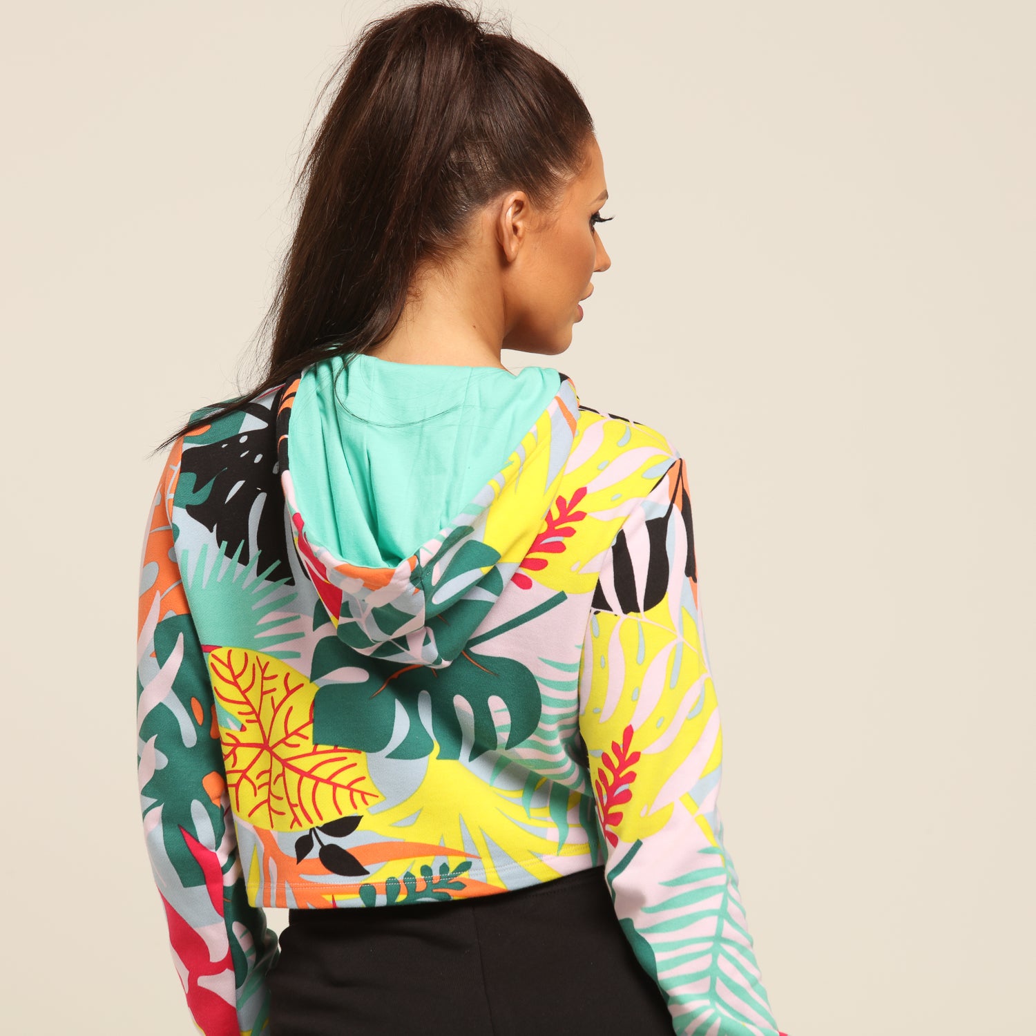 adidas floral hoodie womens