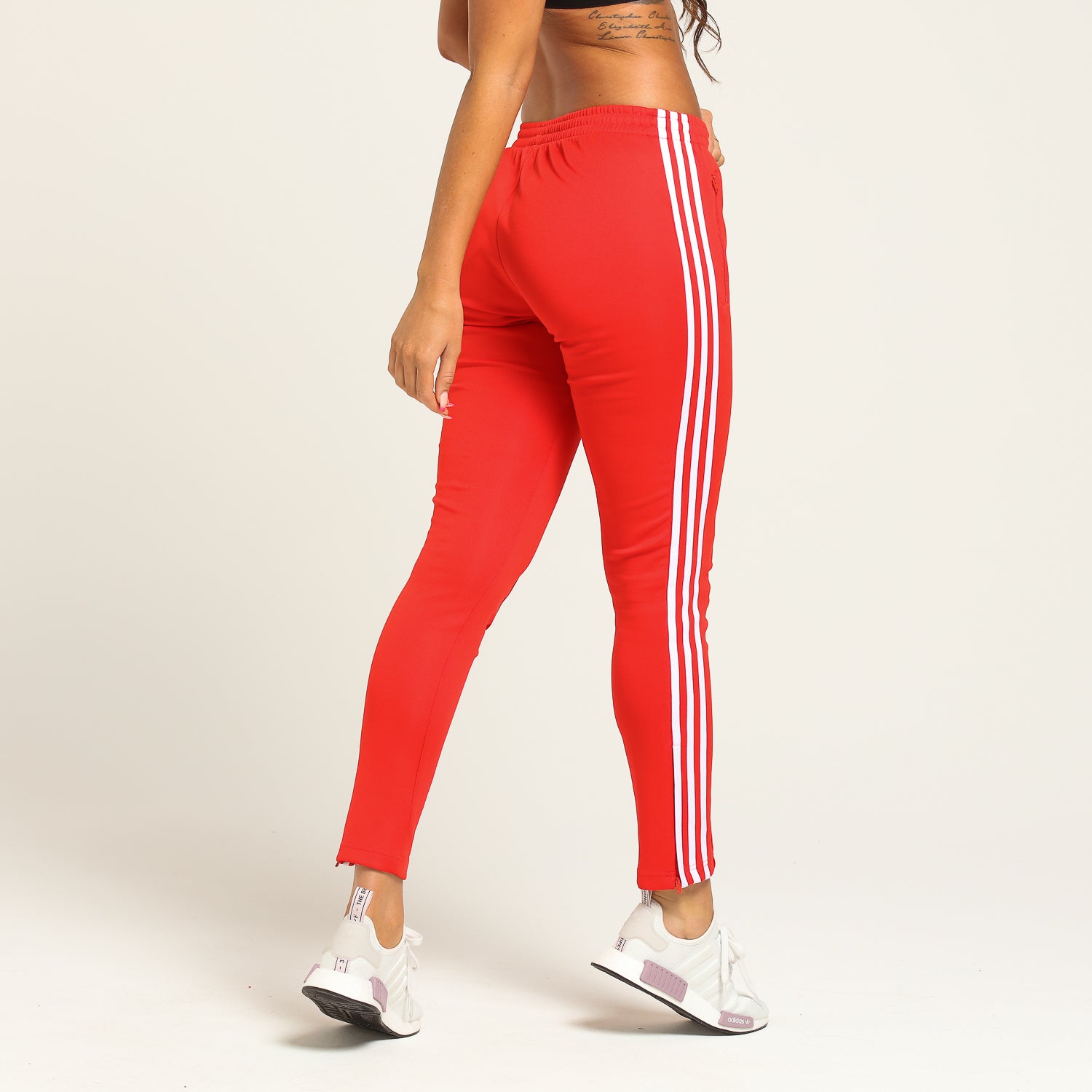 red adidas tracksuit womens