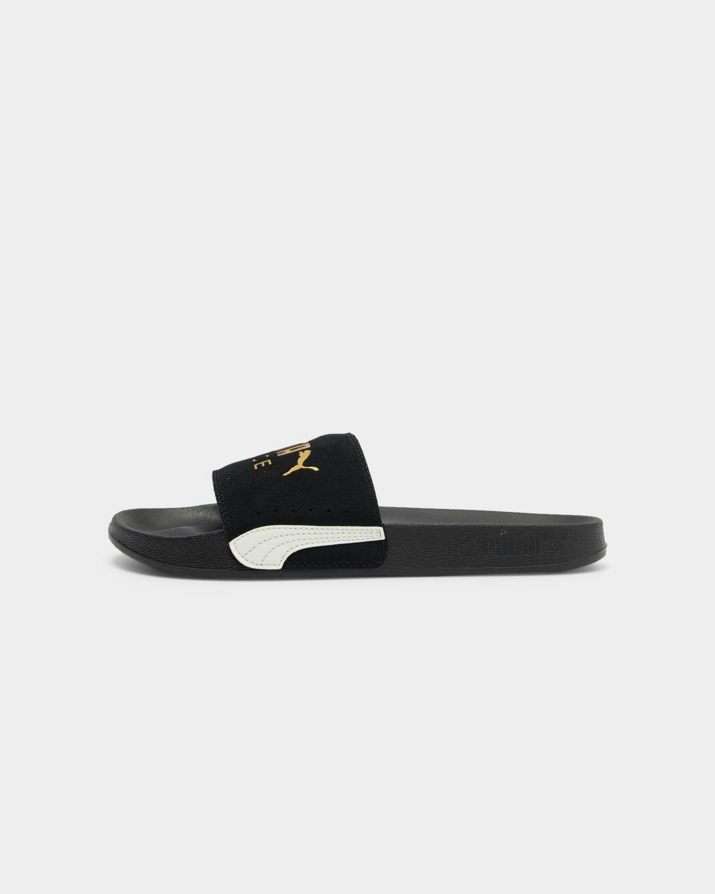 puma men's leadcat suede slide sandal