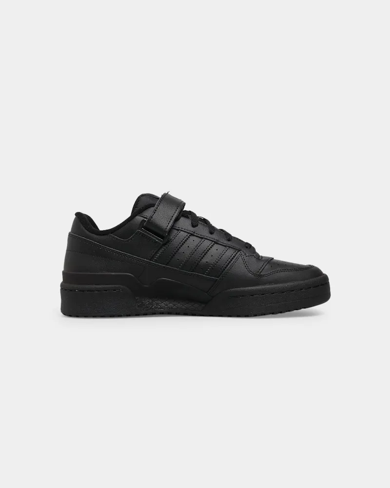 adidas forum low black on feet