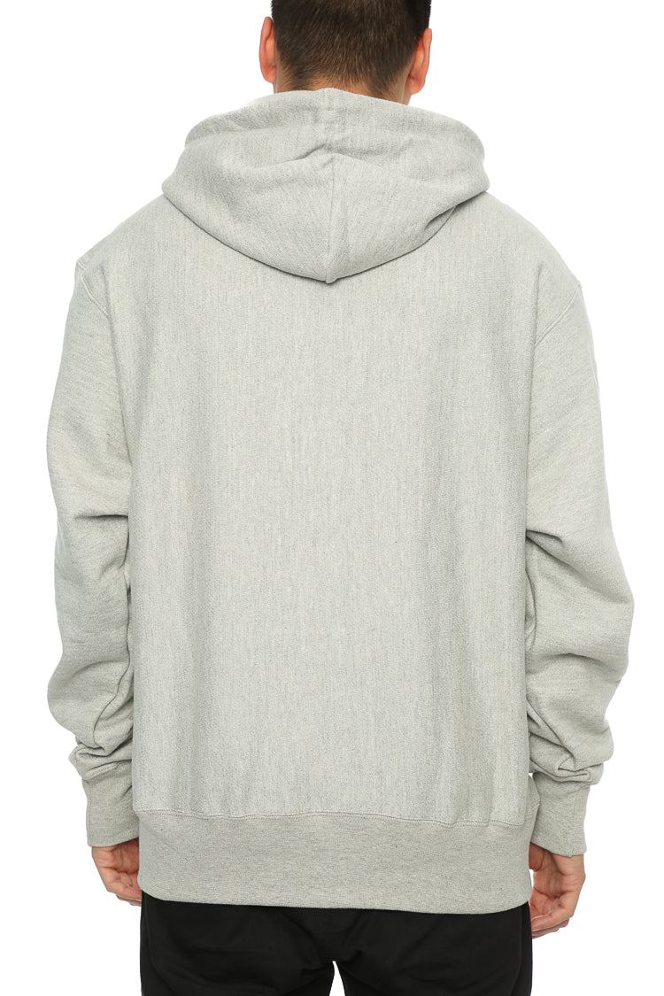 champion big c hoodie grey