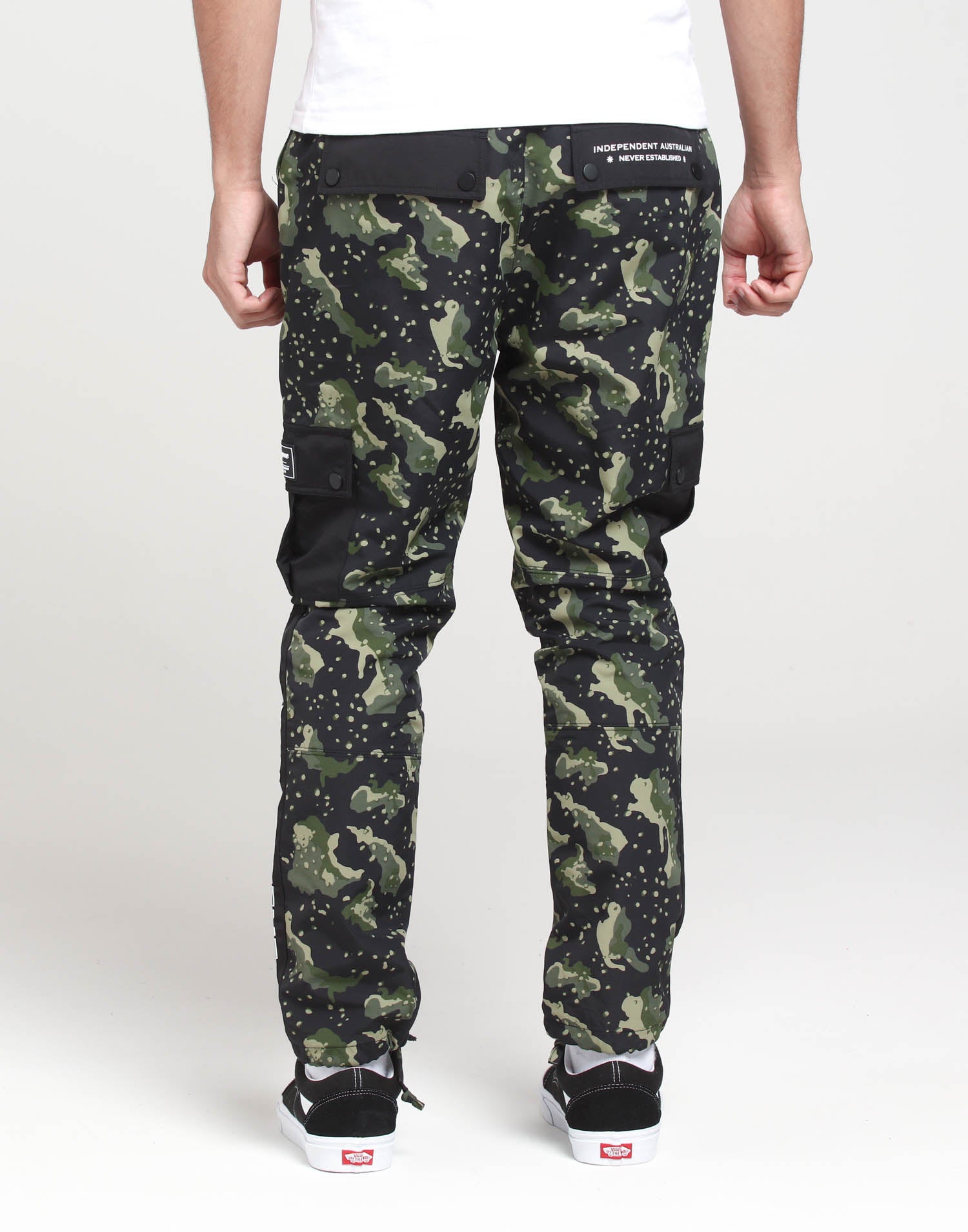 black and green cargo pants