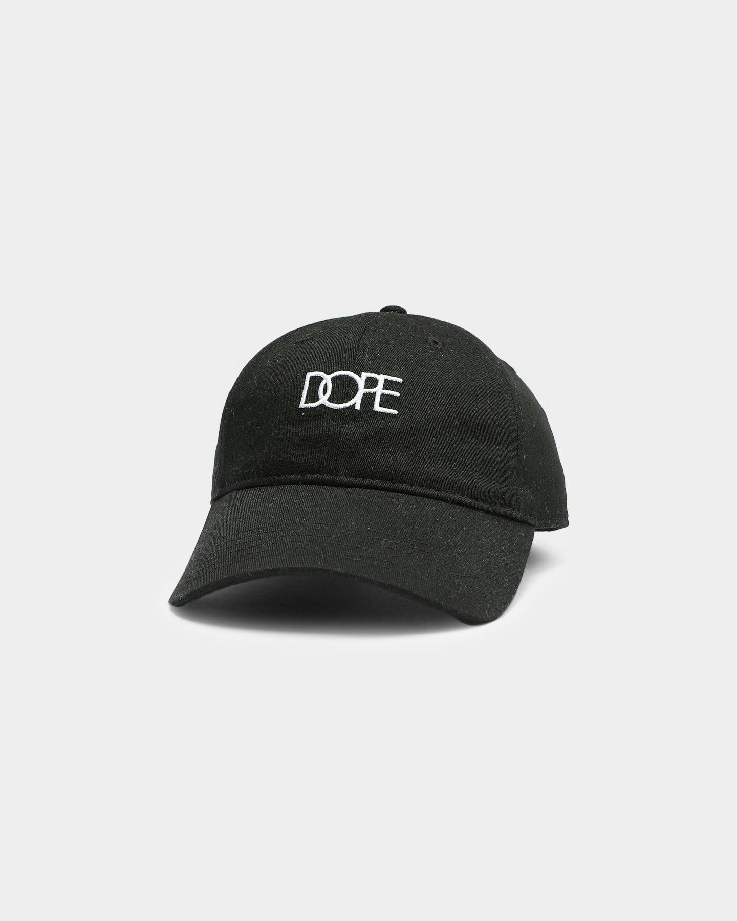 Dope Men's Logo Strapback Cap Black/White