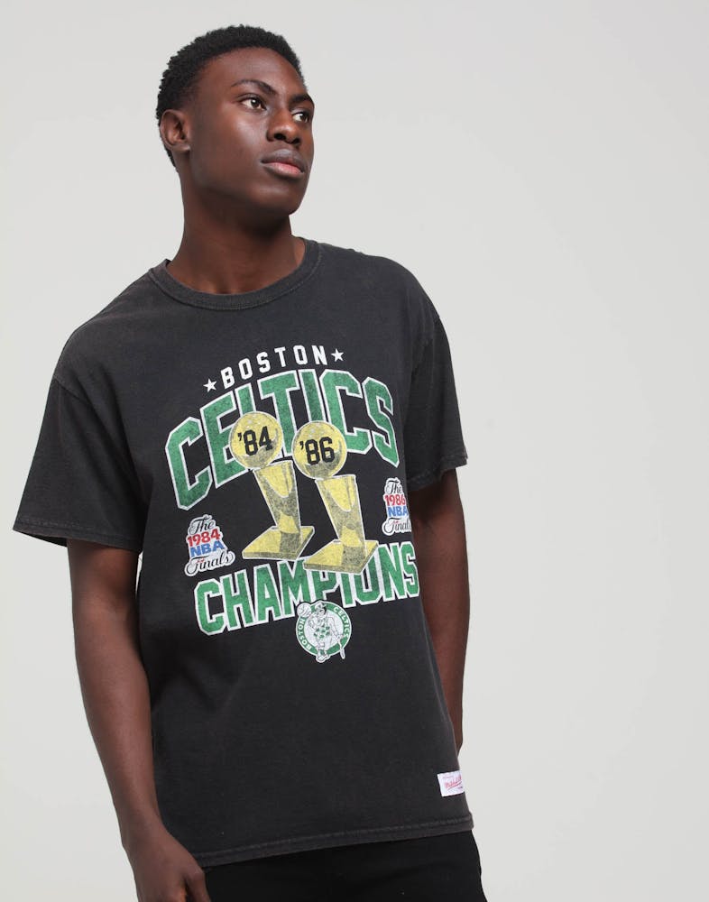 Mitchell Ness Boston Celtics Vintage Champ Tee Black Culture Kings Nz