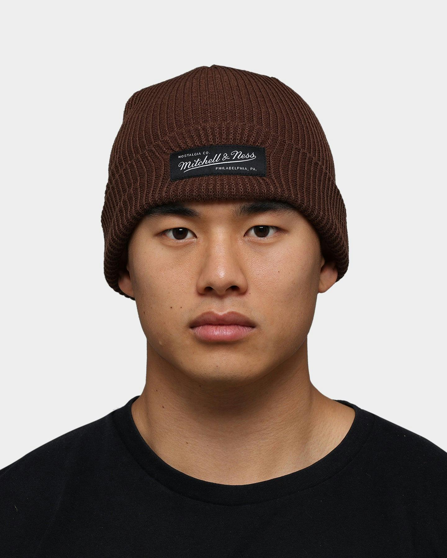 Mitchell & Ness Shallow Cuff Knit Beanie Brown Culture Kings NZ