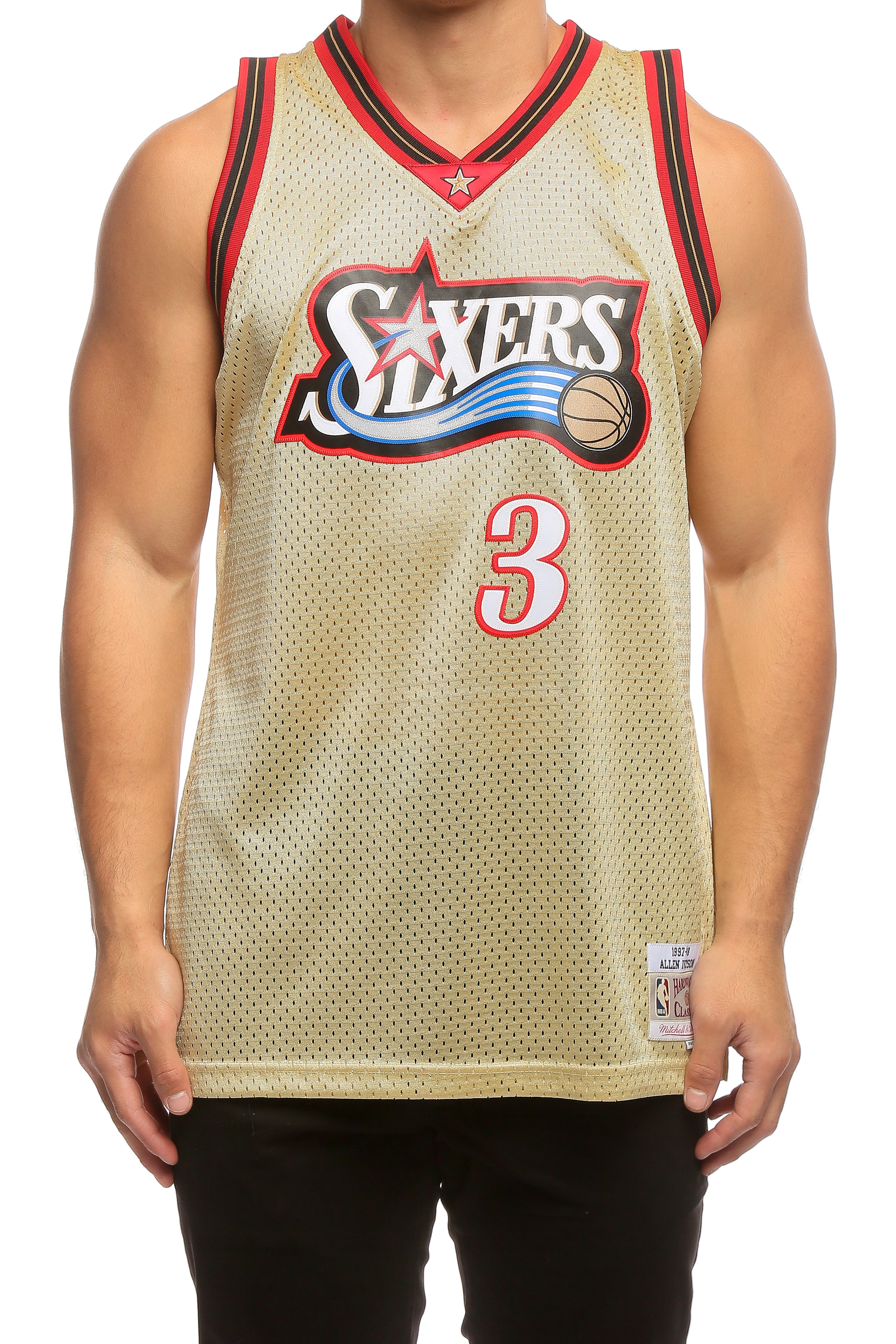 allen iverson gold jersey