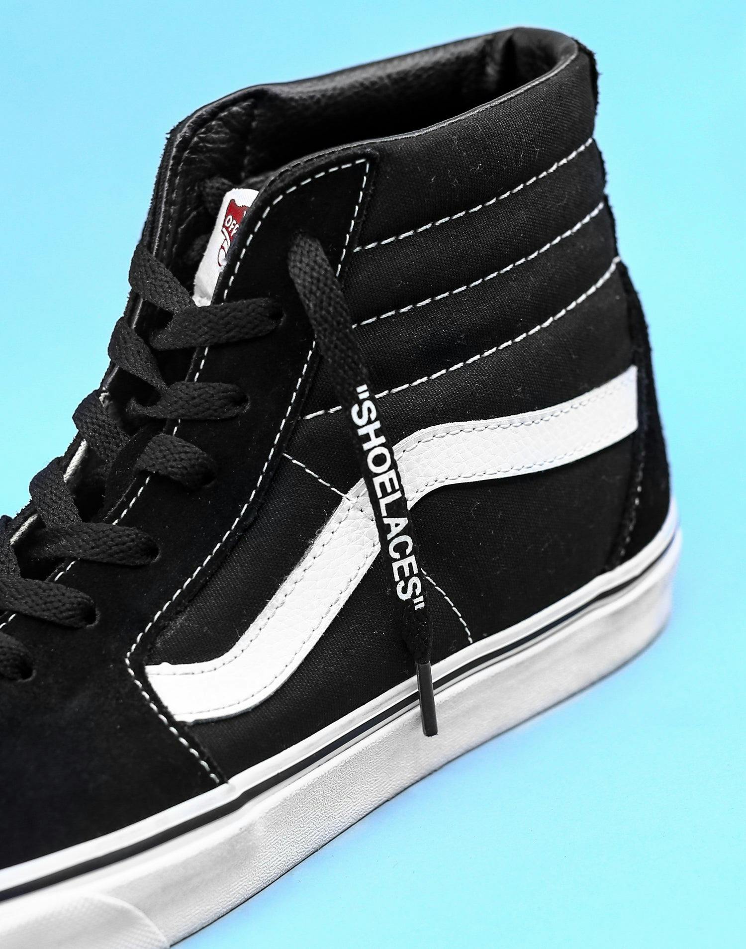 Lacespace &quot;ShoeLaces&quot; Black/White Culture Kings NZ