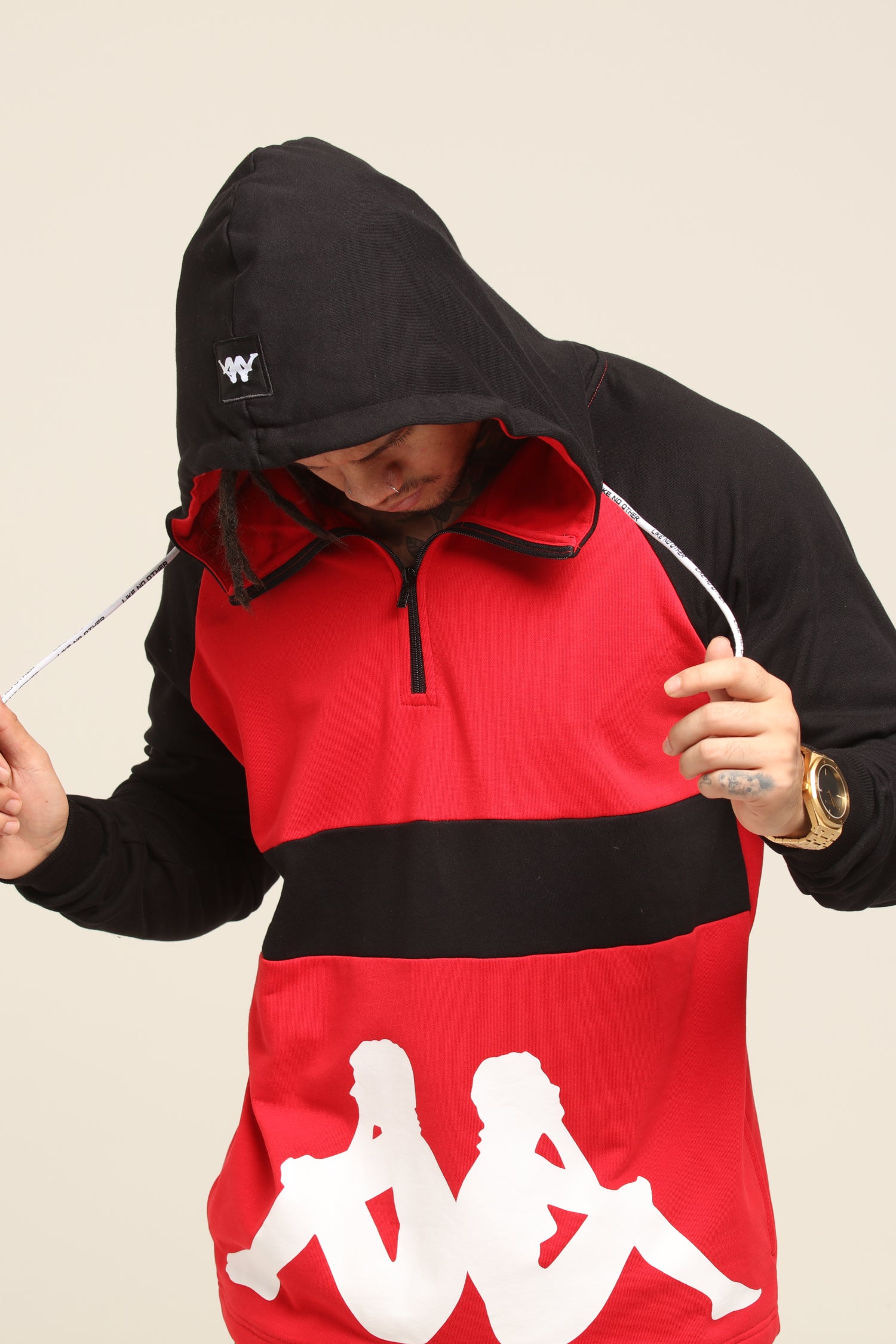 kappa authentic baolin pullover hoodie