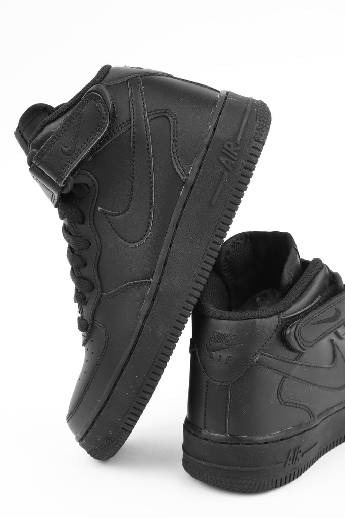 Nike Boys Air Force 1 Mid (GS) Bball BlackBlack Nike Boys Air Force 1 Mid (GS) Bball BlackBlack