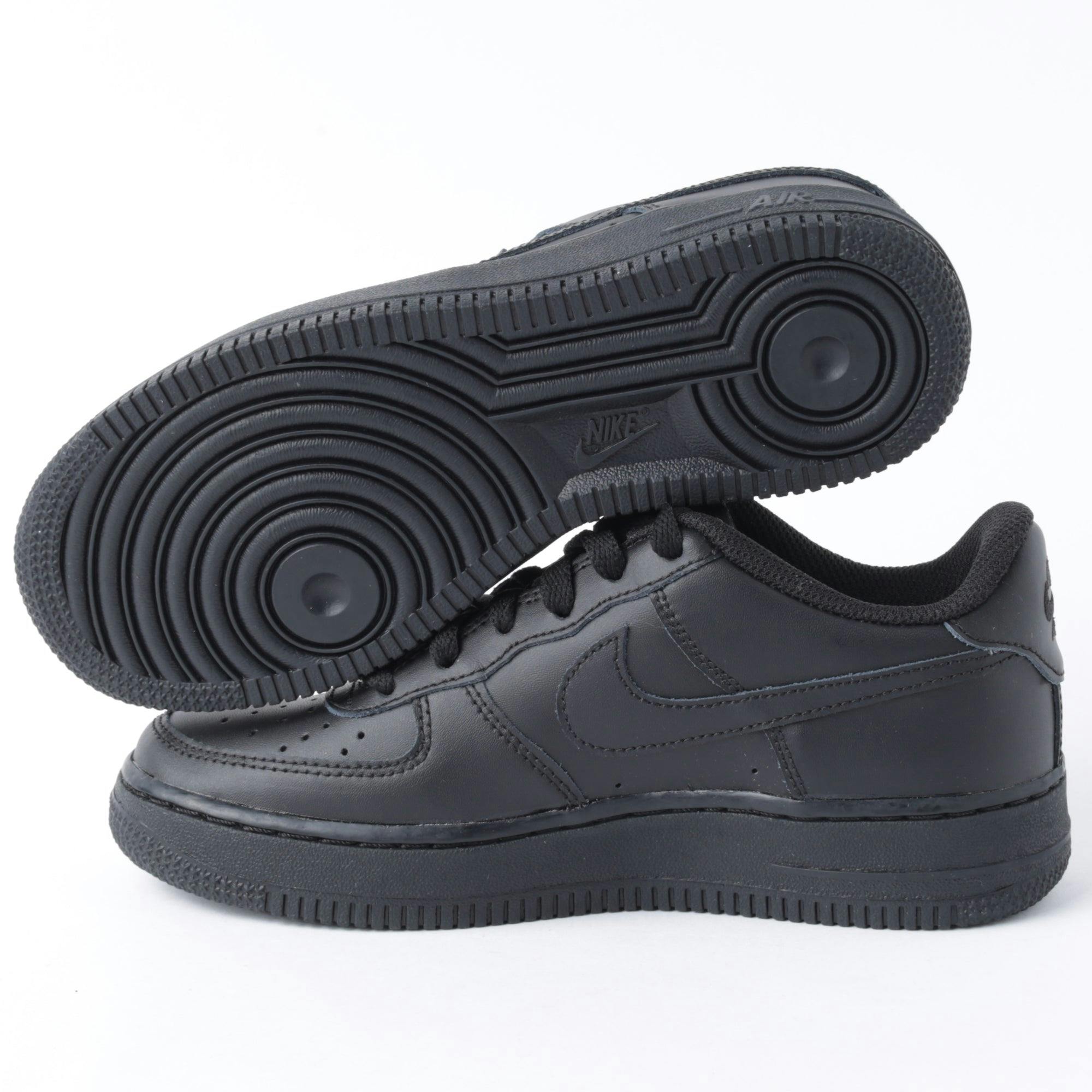 black nike air force kids