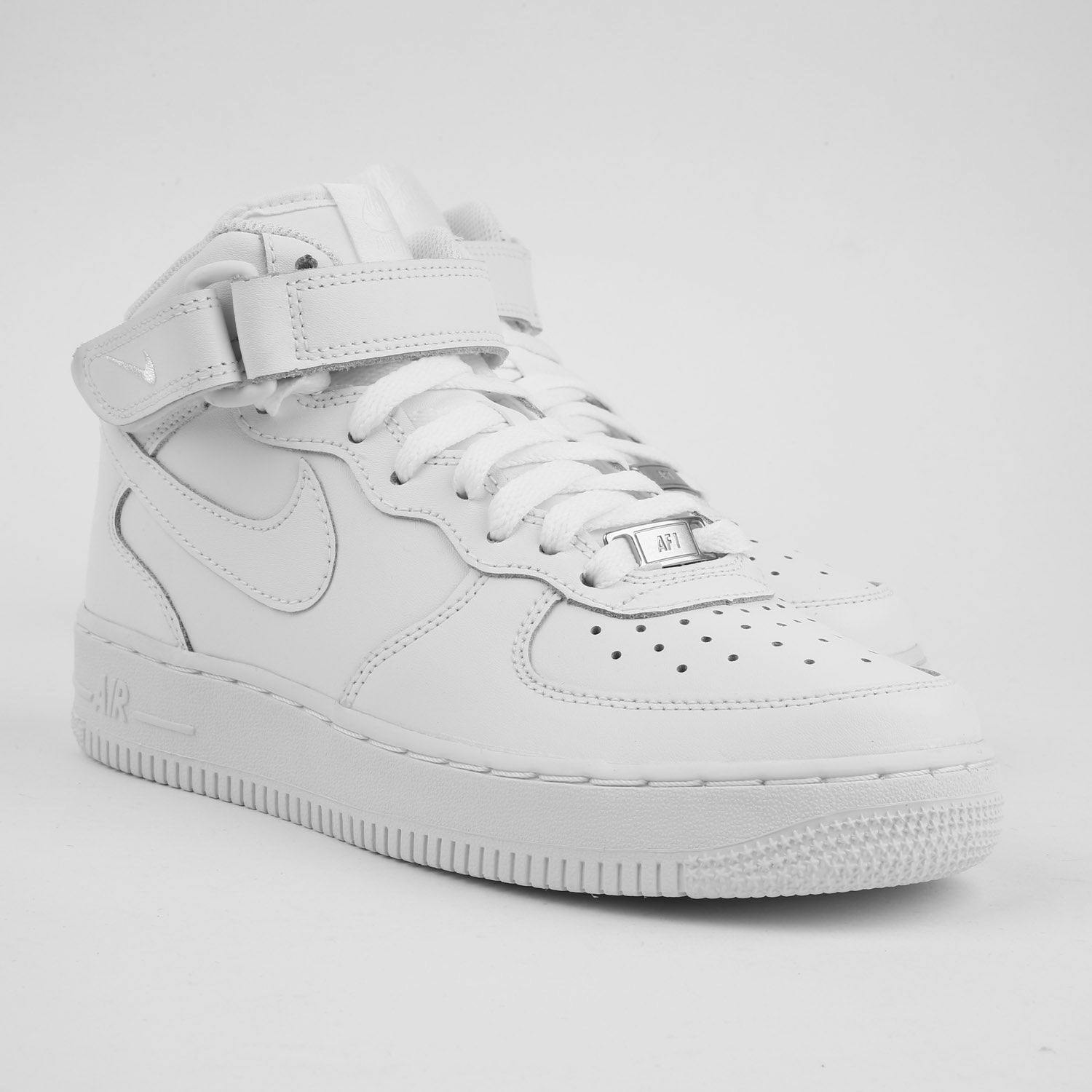 Nike Boys Air Force 1 Mid (GS) Bball White/White | Culture Kings NZ