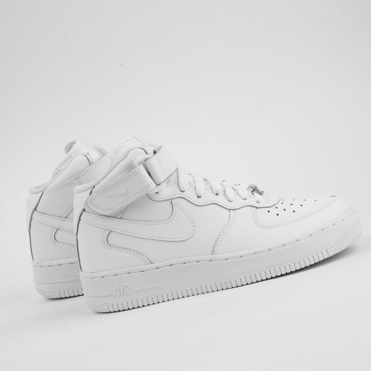 Nike Boys Air Force 1 Mid (GS) Bball White/White | Culture Kings NZ