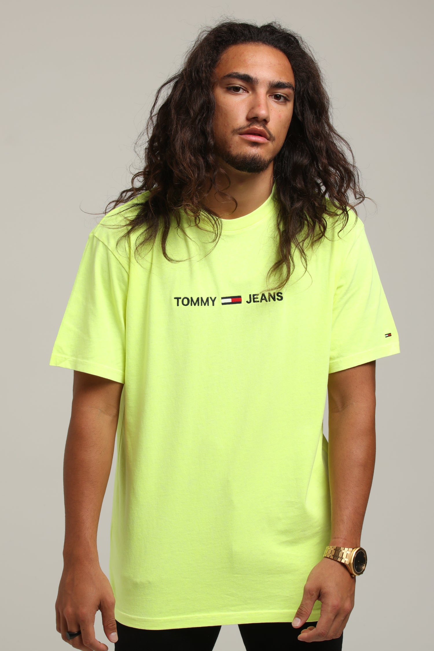 tommy jeans tjm small text tee
