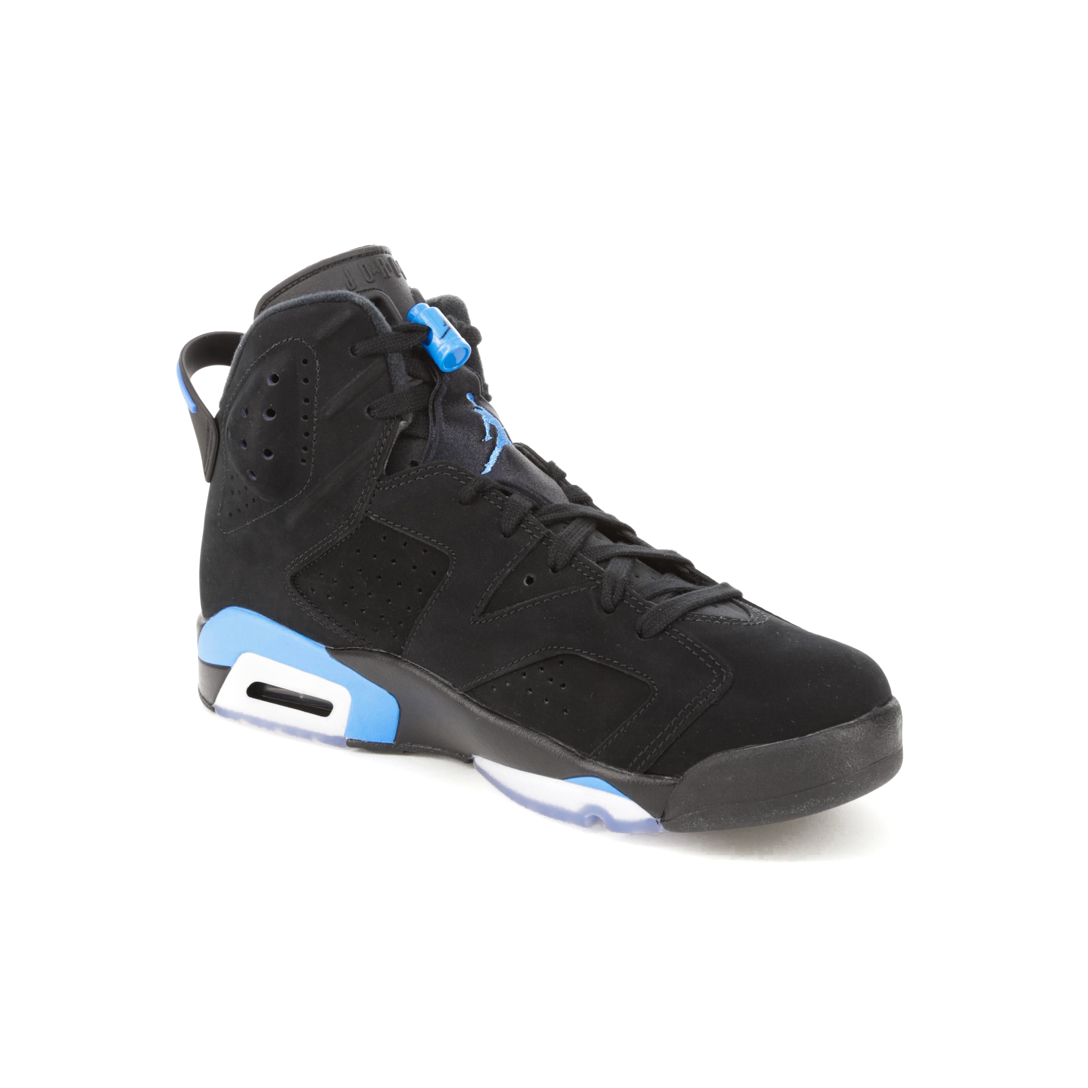 air jordan 6 retro black and blue