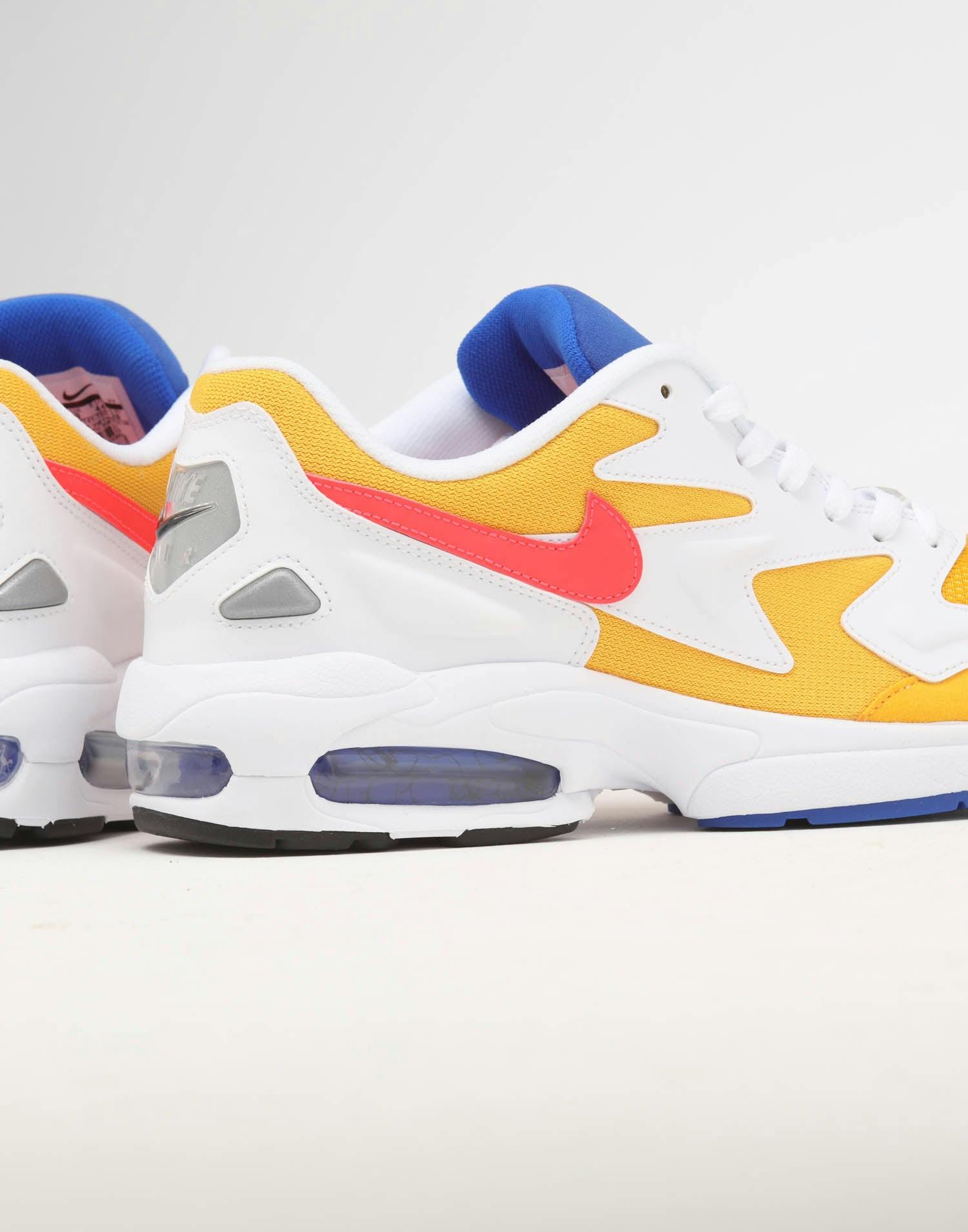 red white blue yellow air max