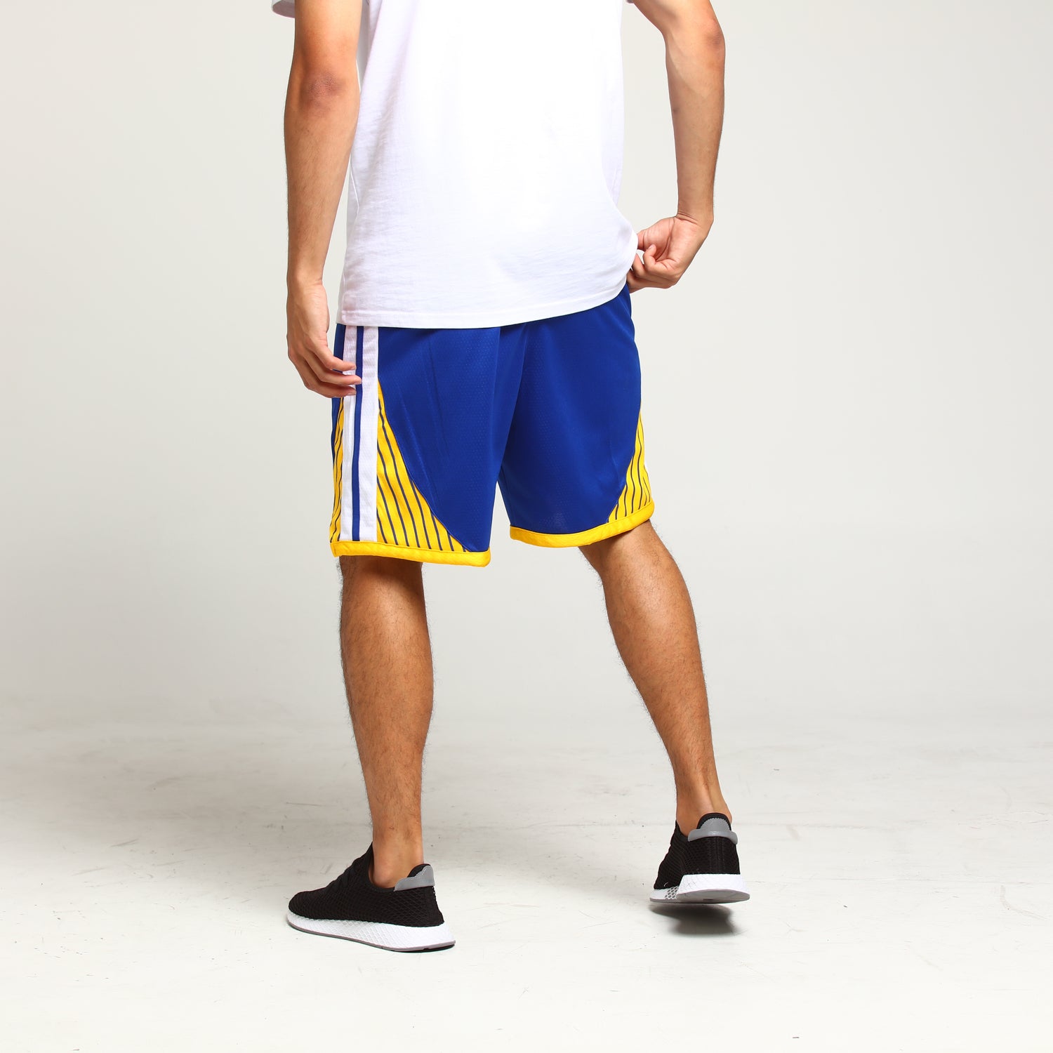 golden state warriors shorts white