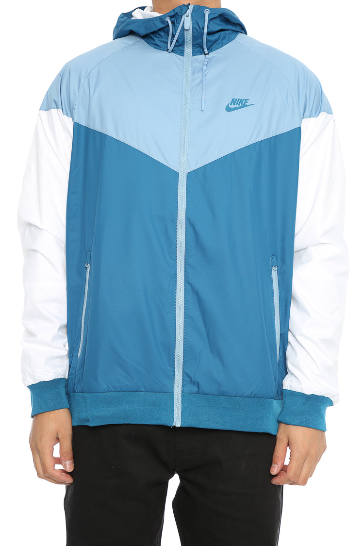 nike windrunner blue white