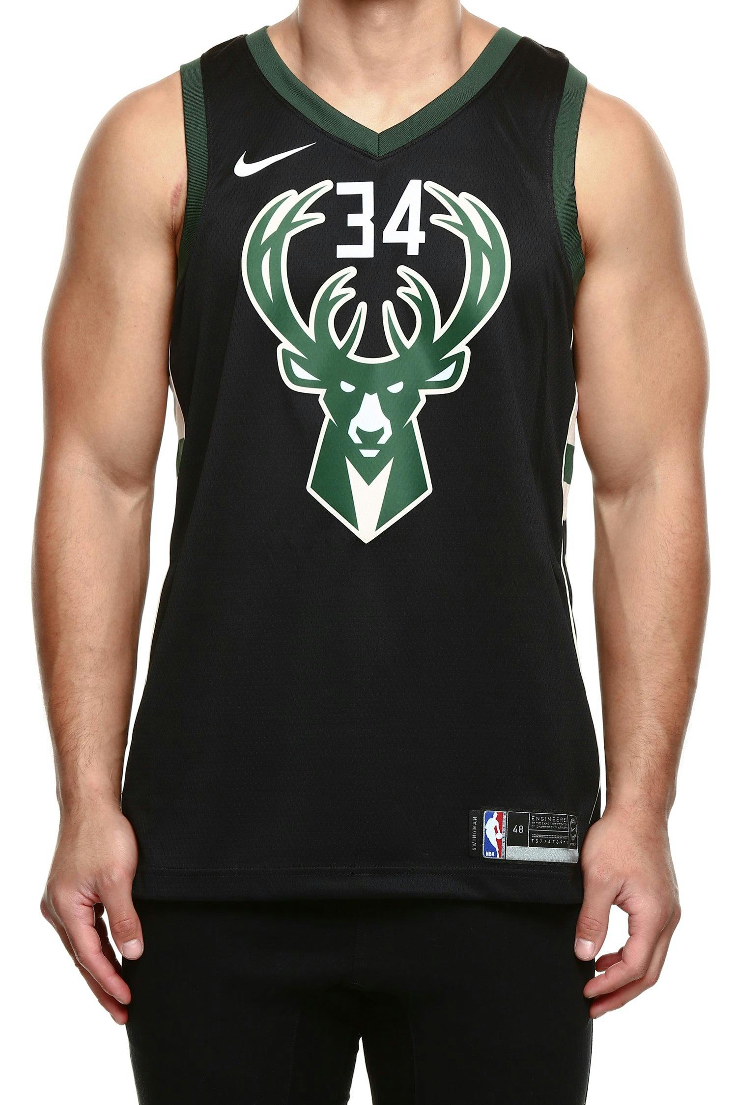 Nike Milwaukee Bucks #34 Giannis Antetokounmpo Alternate ...