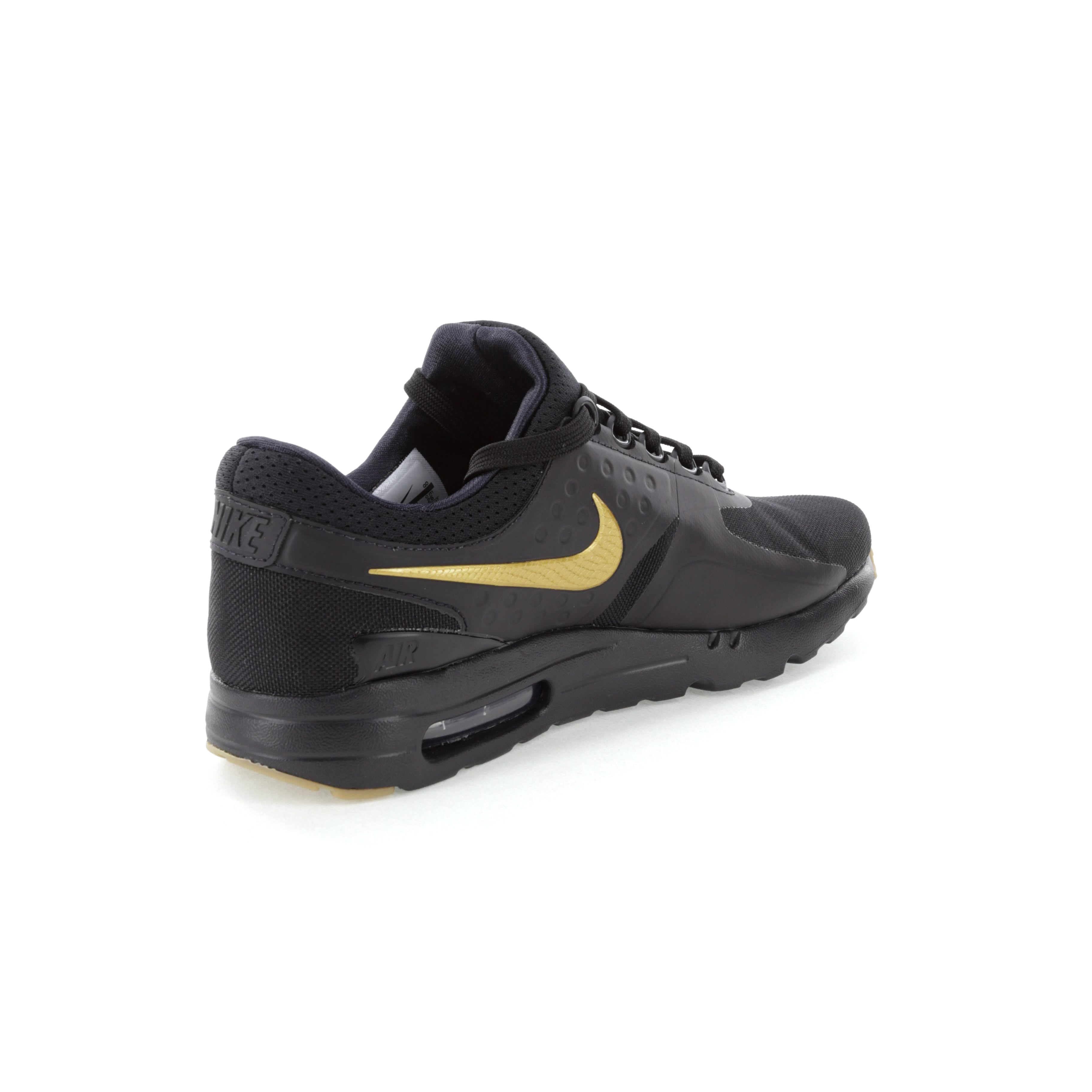 black and gold air max zero