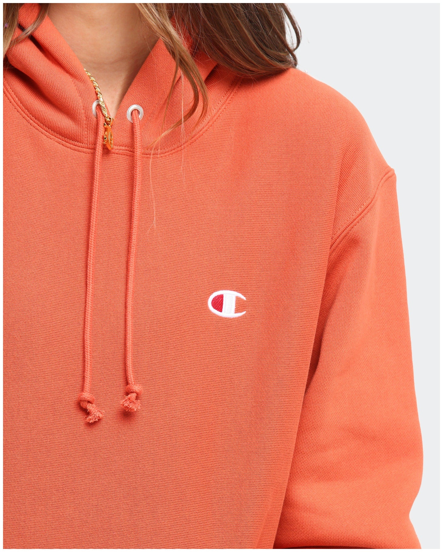 hoodie champion homme orange