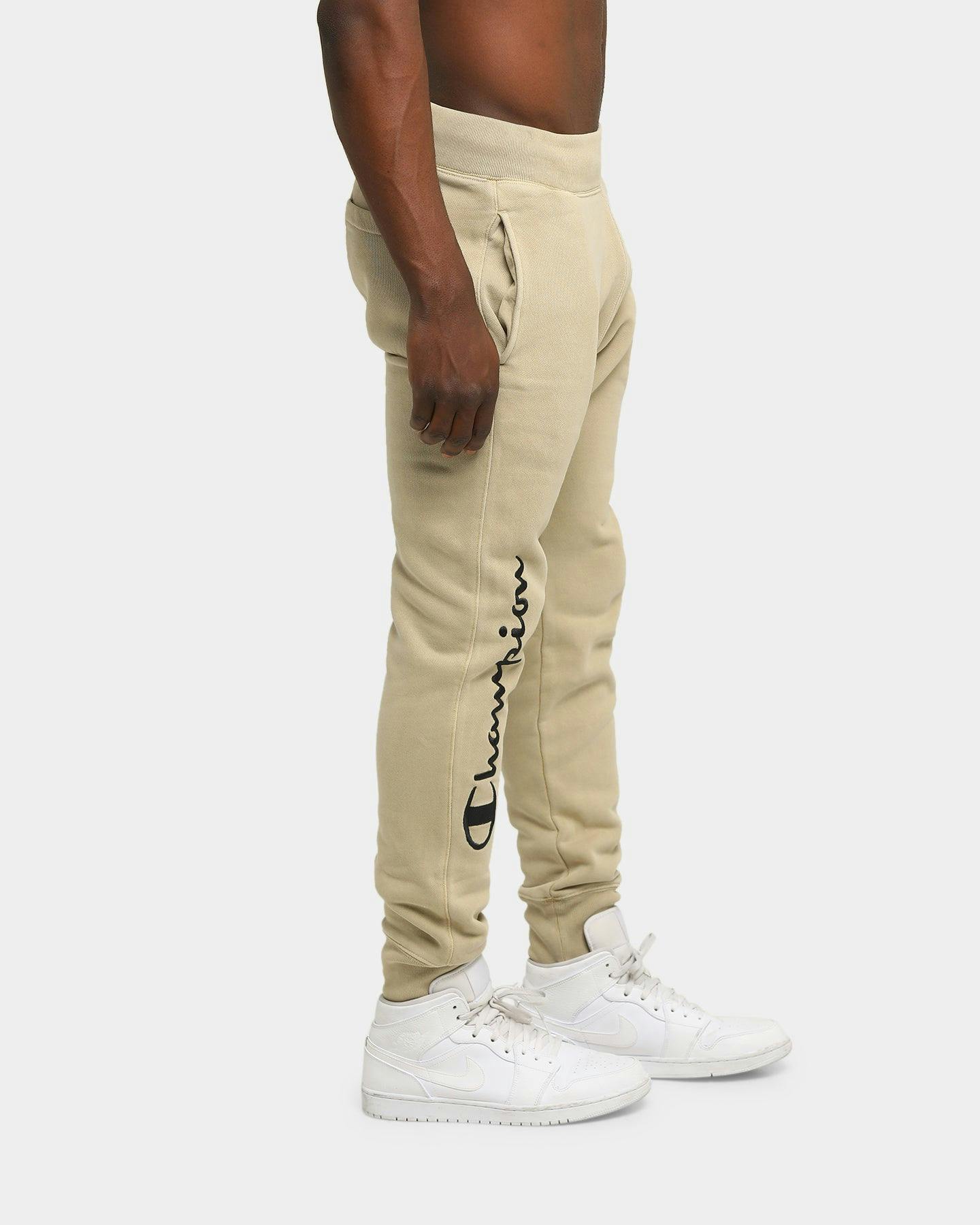 Champion Rev Weave Script Jogger American Khaki | Culture Kings NZ