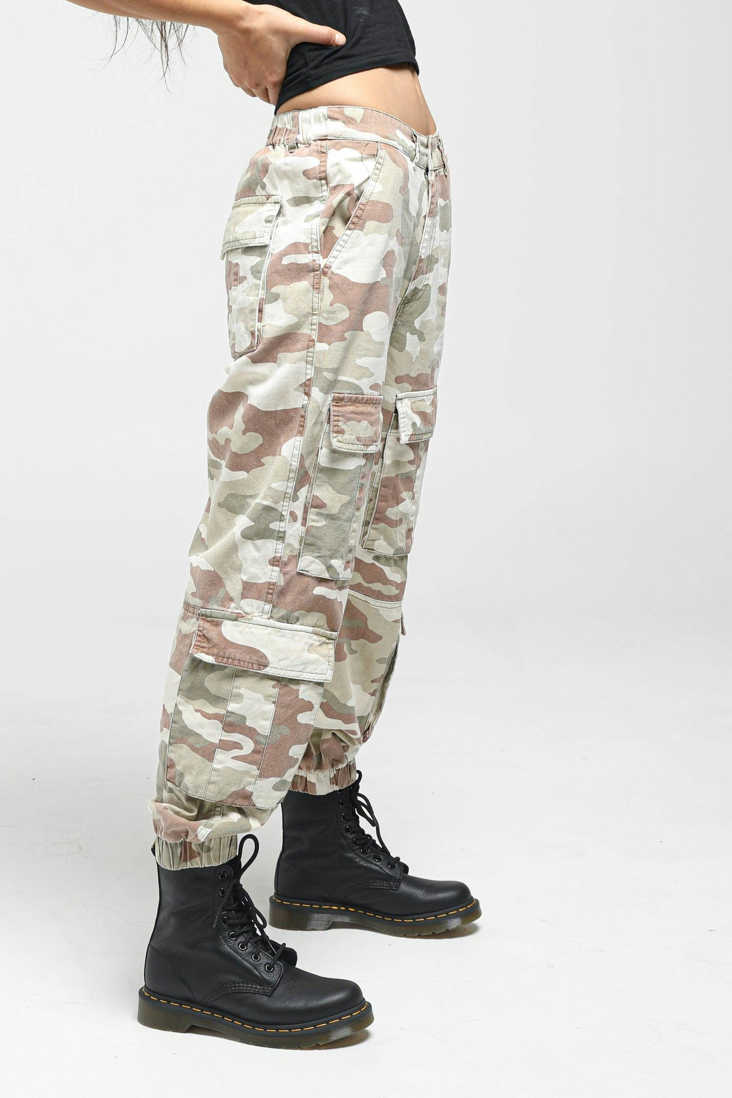 Stussy Women's Hunt Cargo Pant Camo Culture Kings NZ