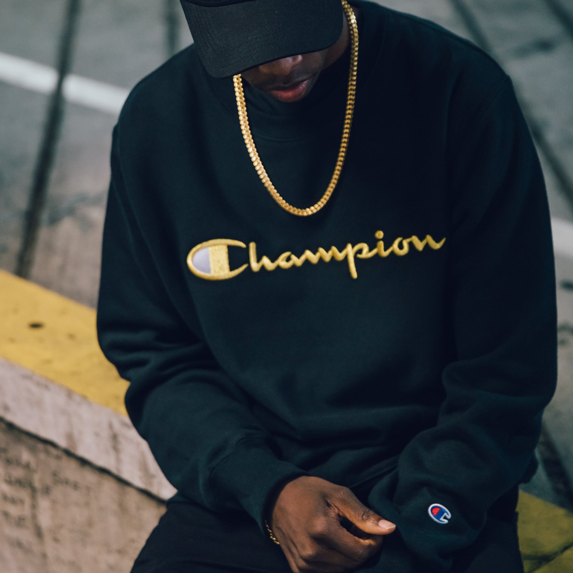 Champion Reverse Weave Embroidered Crew 