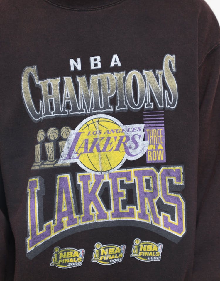 Mitchell Ness Los Angeles Lakers Vintage Champs Crew Black Culture Kings Nz
