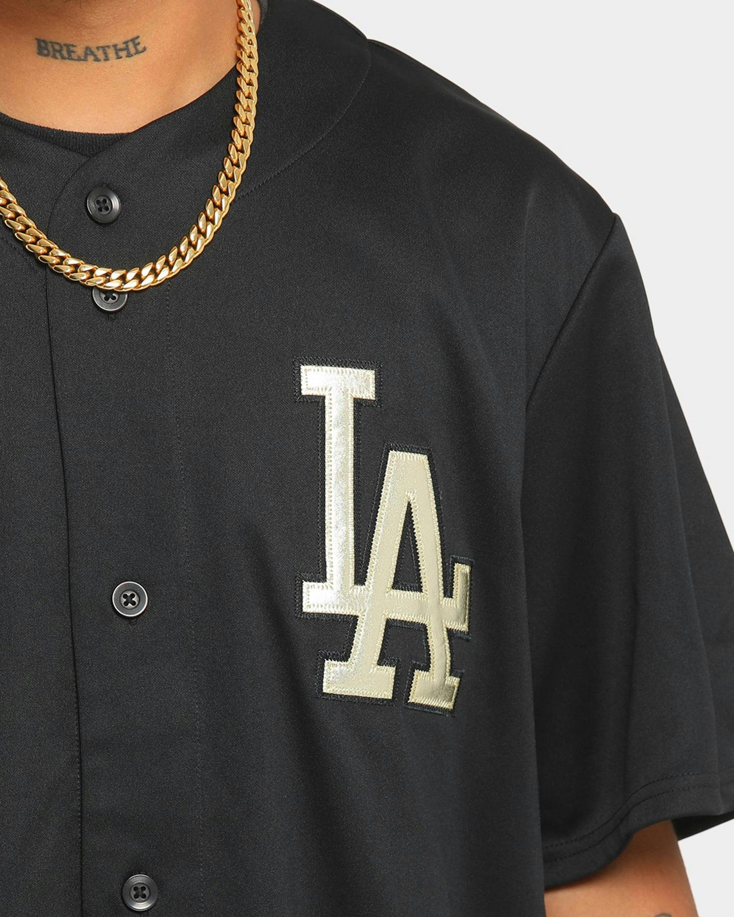 Majestic Athletic Los Angeles Dodgers Gold Replica Jersey Black
