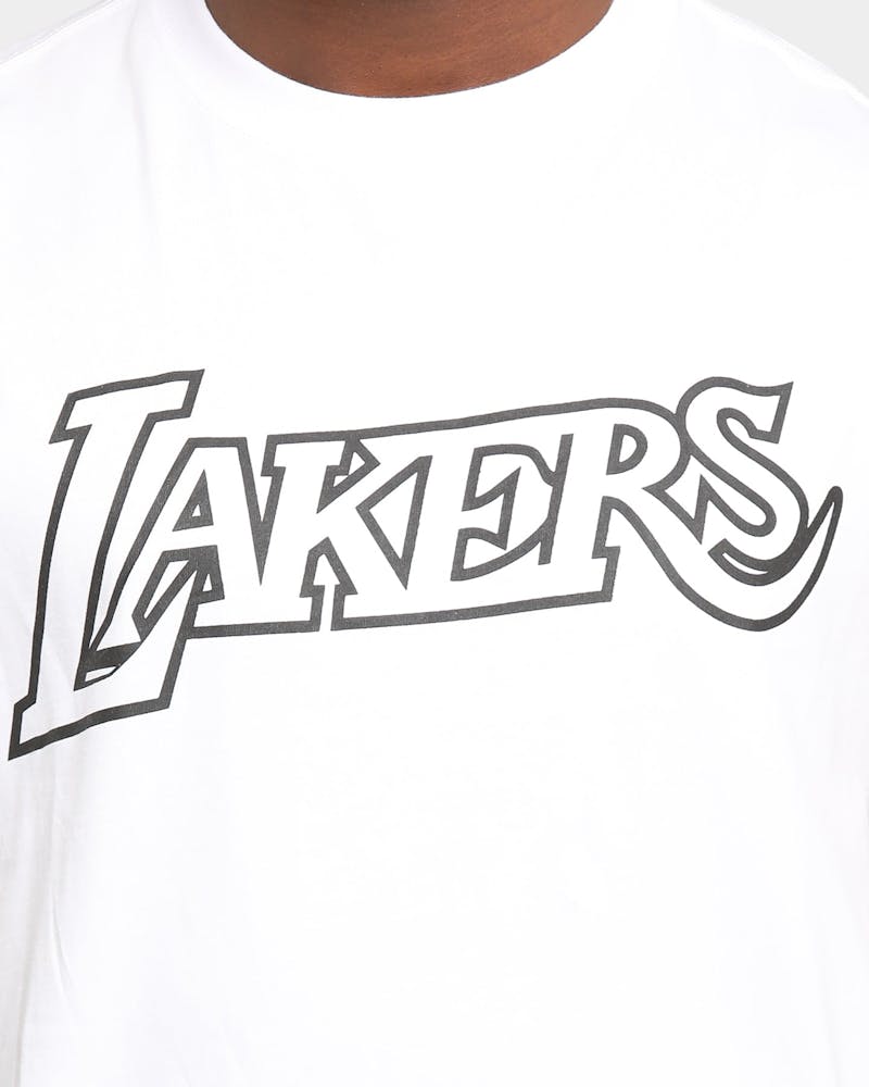 Mitchell Ness Los Angeles Lakers Logo Muscle White Black Culture Kings Nz