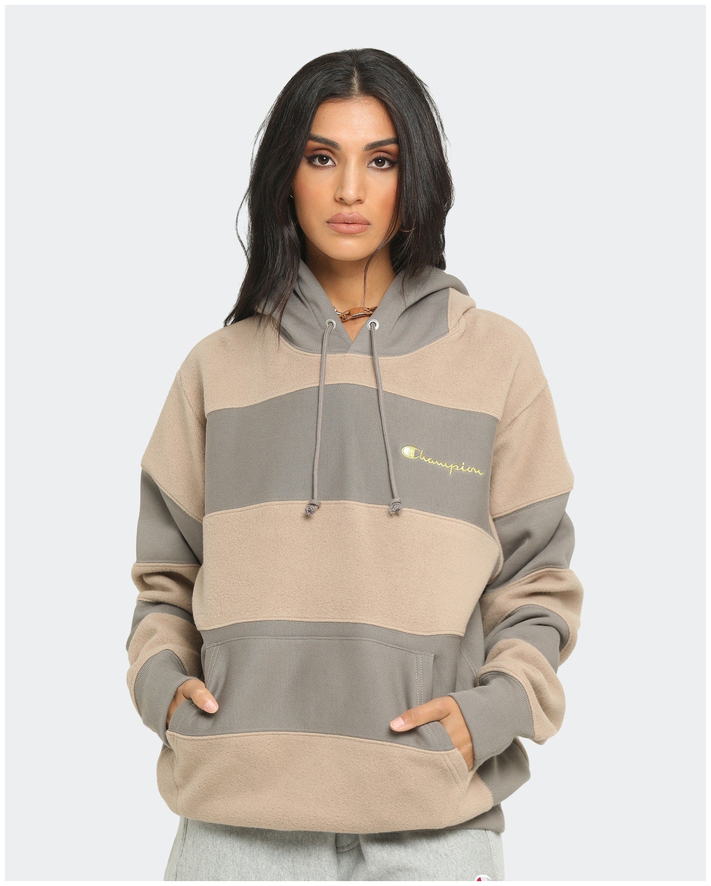 womens tan champion hoodie