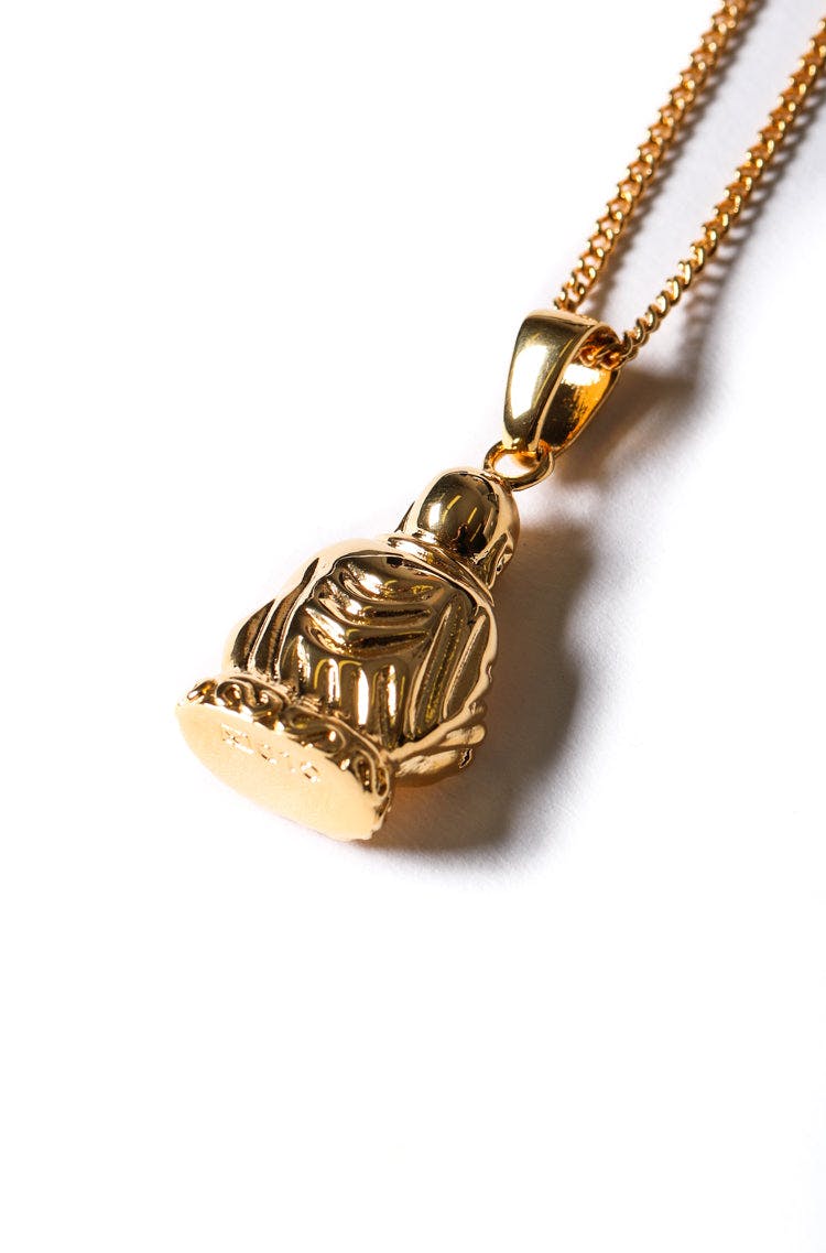 the Gld Shop Buddha Pendant Chain Gold | Culture Kings NZ